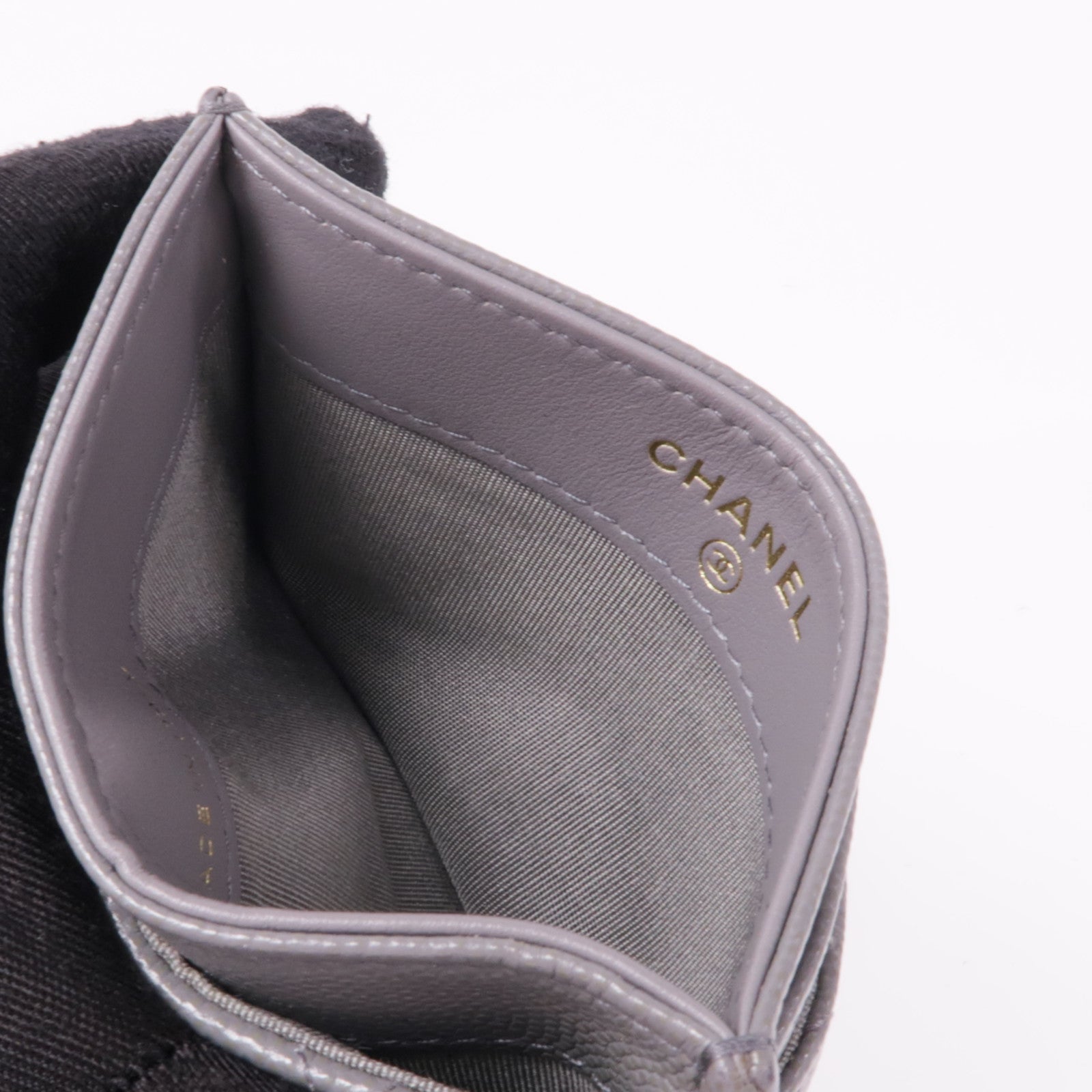 CHANEL 牛皮皮革Card Case金扣卡片套