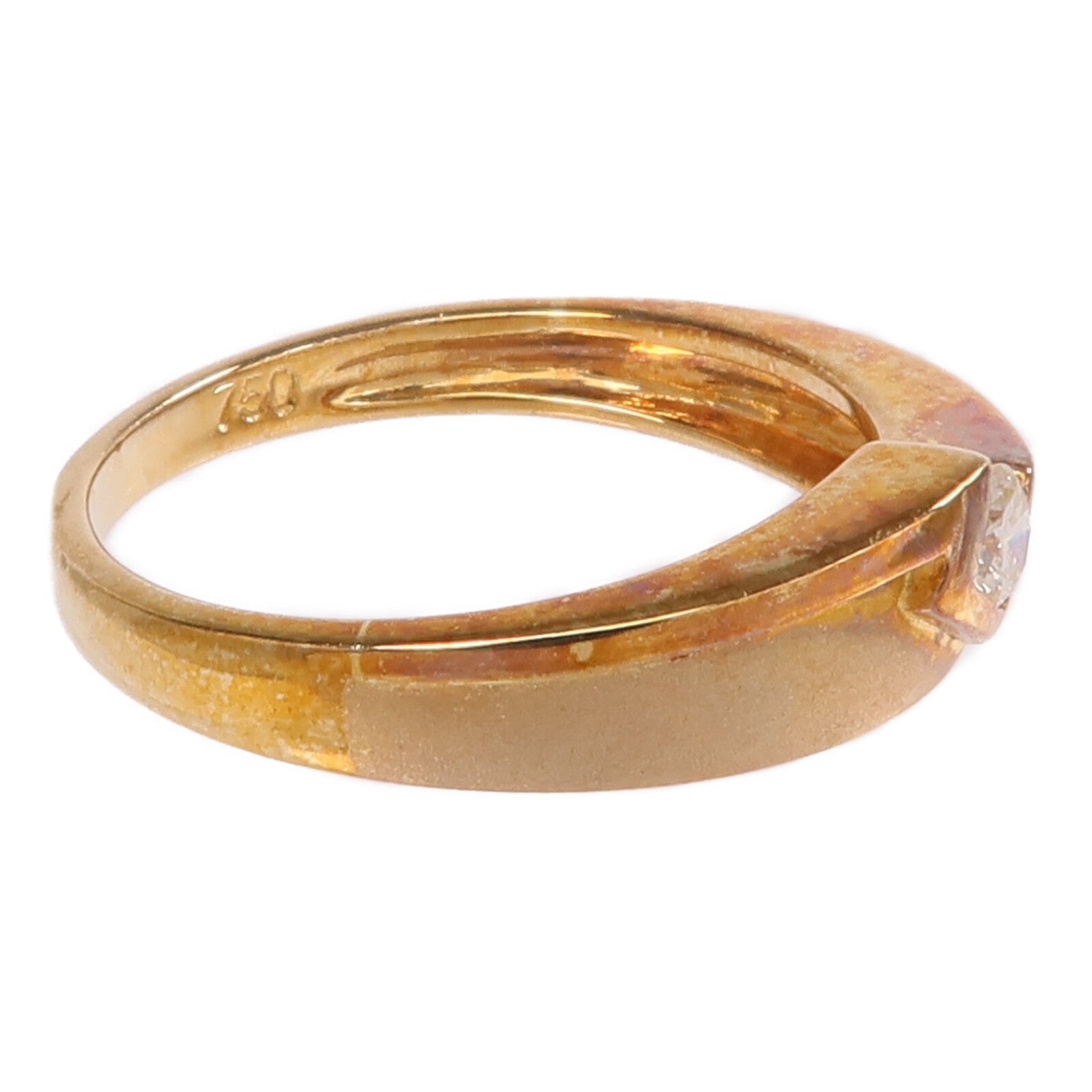 JEWELRY 【激減優惠】18K黃金Diamond Ring鑽石戒指US#6.5