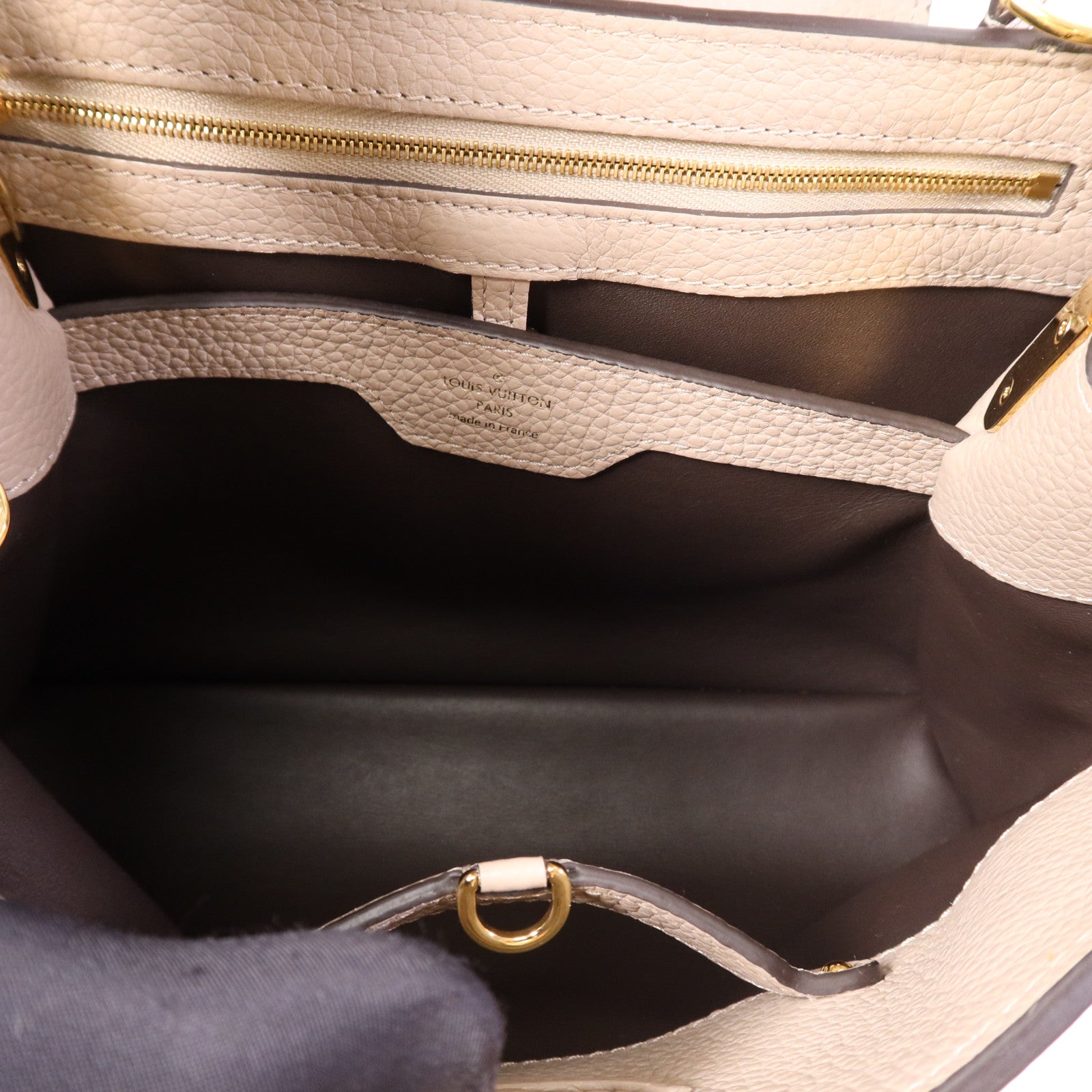 LOUIS VUITTON 【激減優惠】Taurillon/蛇皮皮革Capucines MM金扣手挽肩背兩用袋