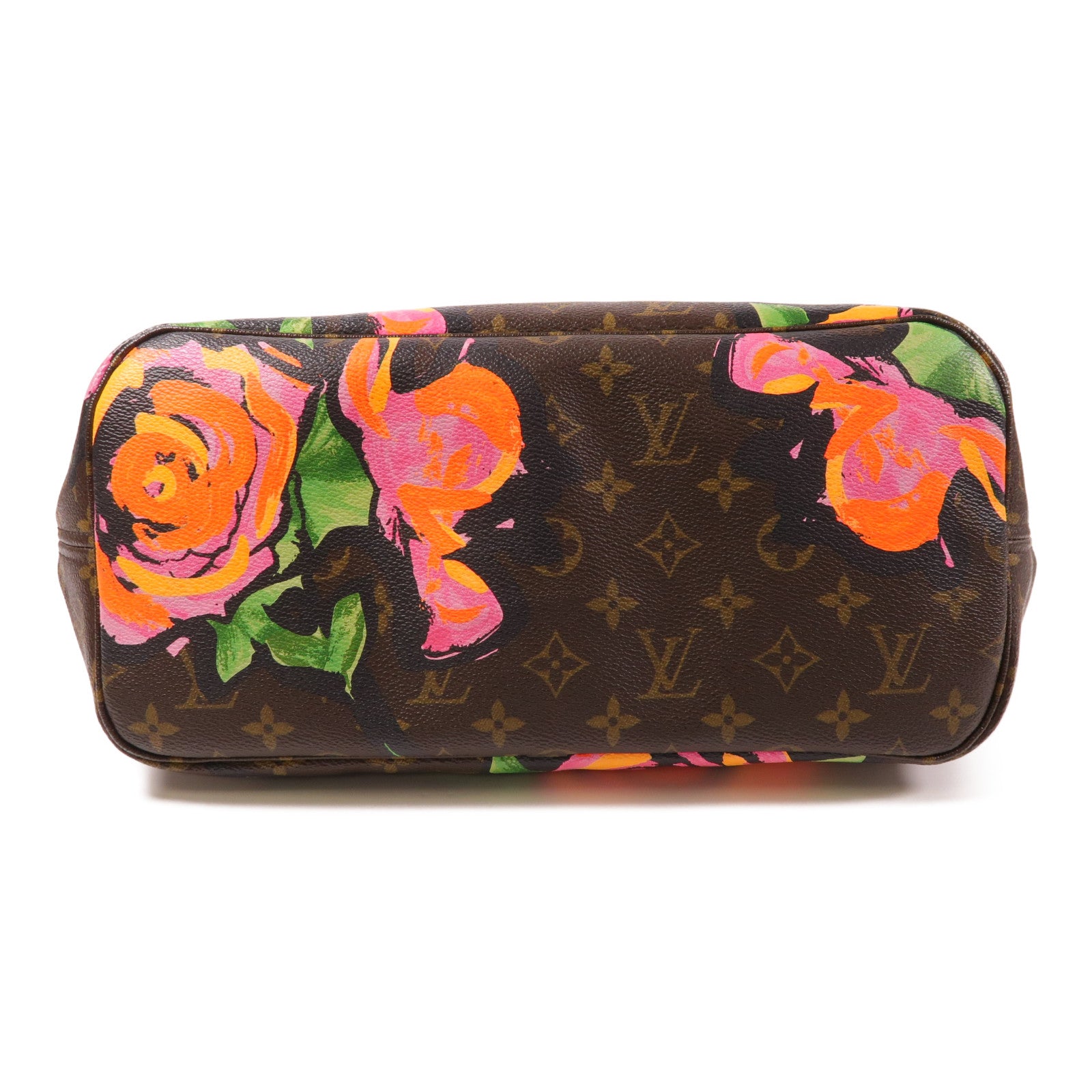 LOUIS VUITTON Monogram Rose Tote Neverfull MM金扣肩背袋