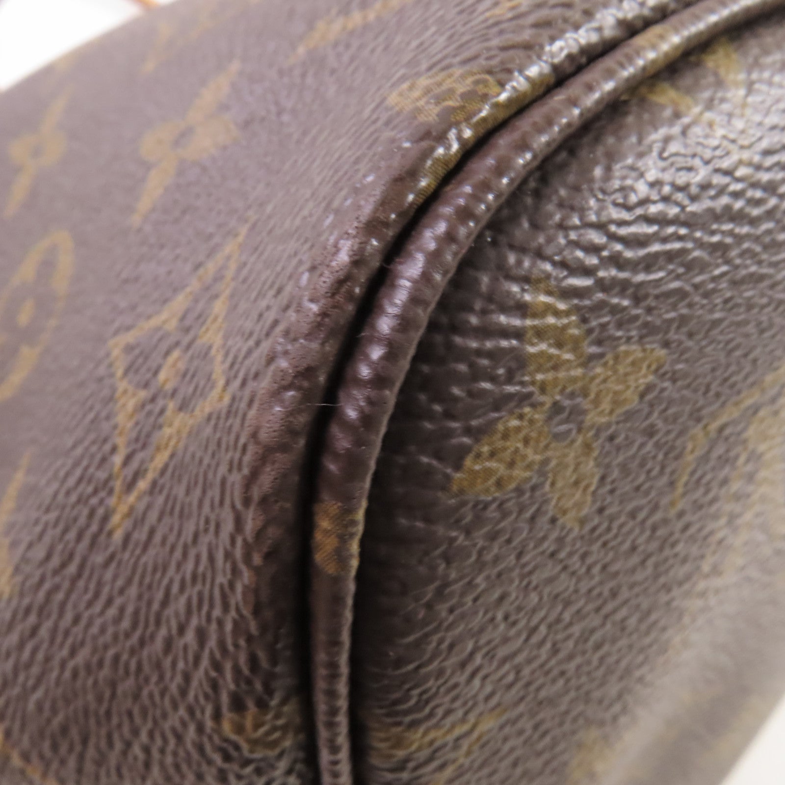 LOUIS VUITTON Monogram Neverfull MM Tote Bag金扣肩背袋啡色/酒紅色