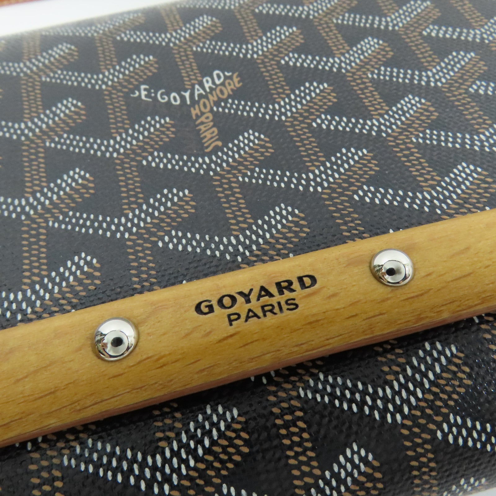 GOYARD 塗層帆布Monte-Carlo銀扣肩背袋