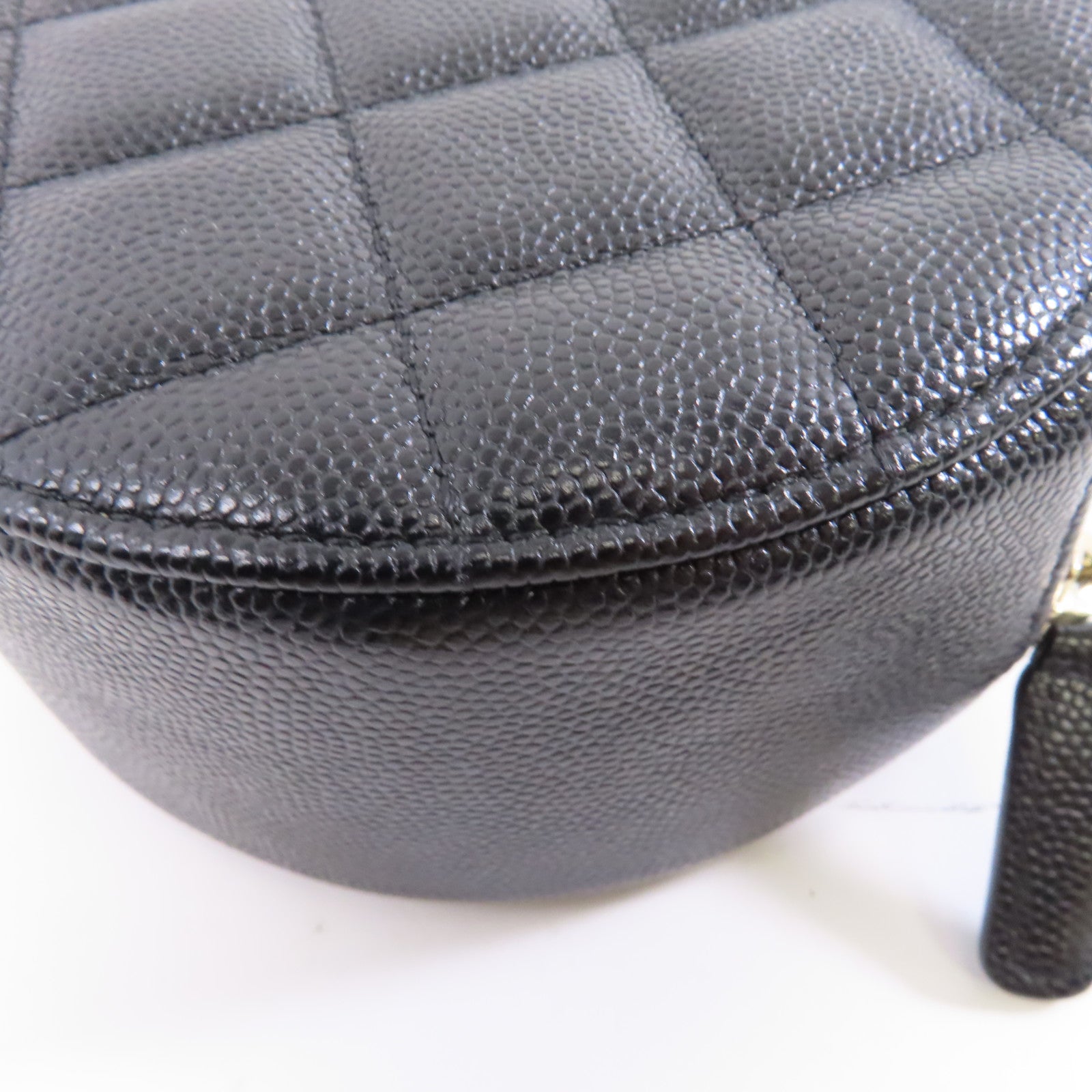 CHANEL 【激減優惠】菱格牛皮皮革Chain Shoulder銀扣鏈帶肩背袋黑色