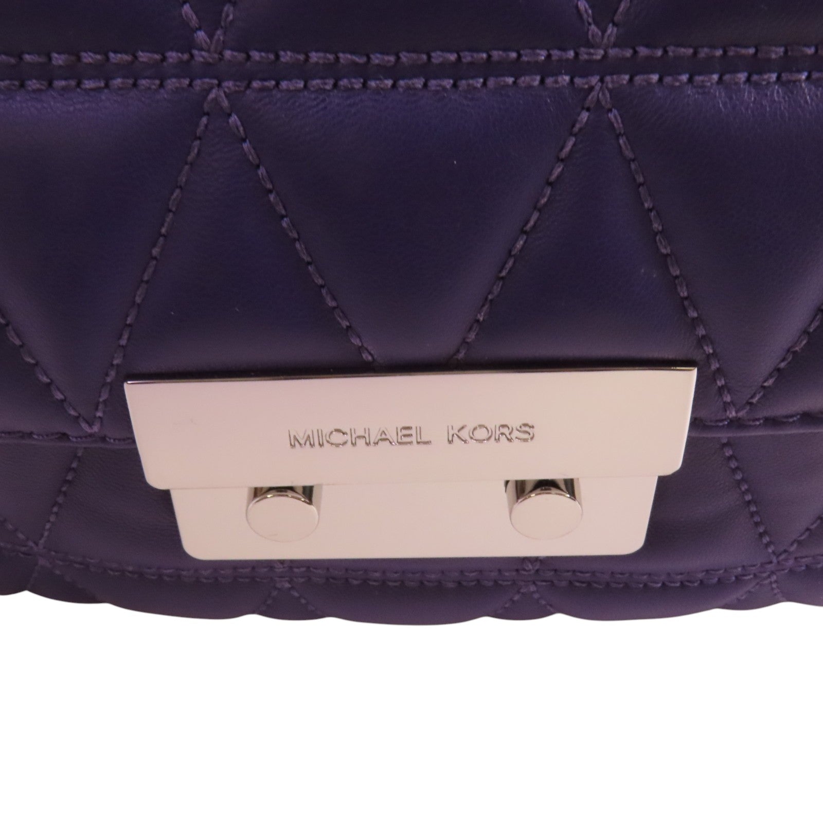 Michael Kors 羊皮皮革Chain Shoulder Bag銀扣鏈帶肩背袋