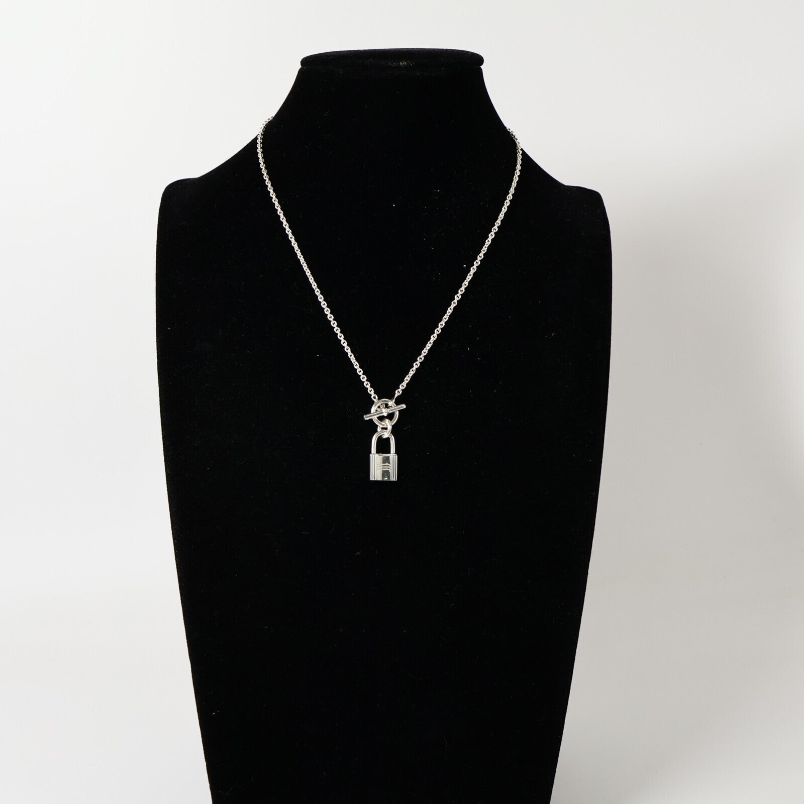 HERMES 925純銀Kelly Cadenas Pendant Necklace項鏈