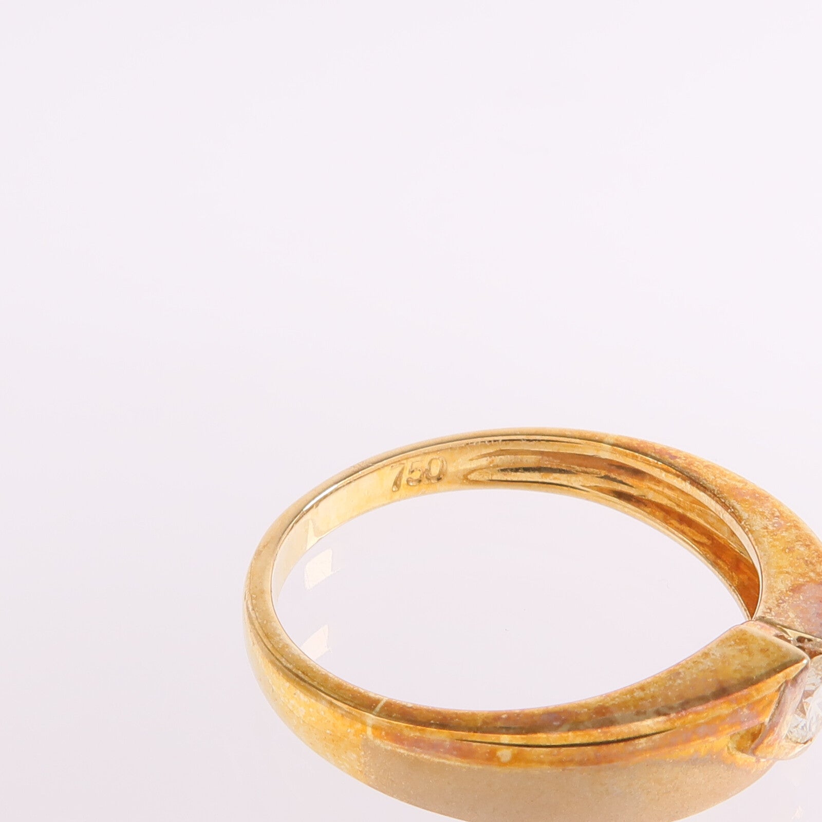 JEWELRY 【激減優惠】18K黃金Diamond Ring鑽石戒指US#6.5