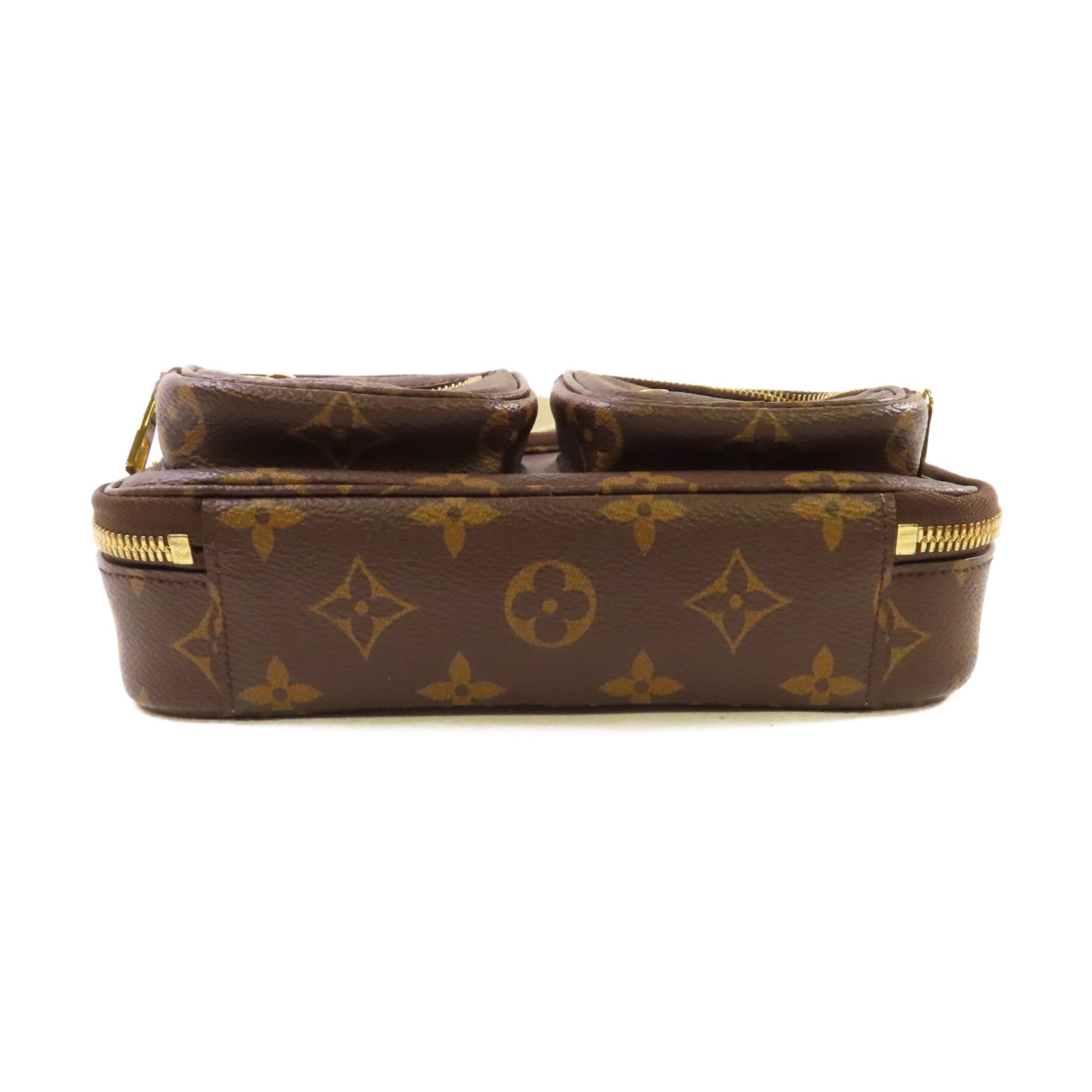 LOUIS VUITTON 【激減優惠】Monogram Utility Shoulder Bag金扣手挽肩背兩用袋啡色