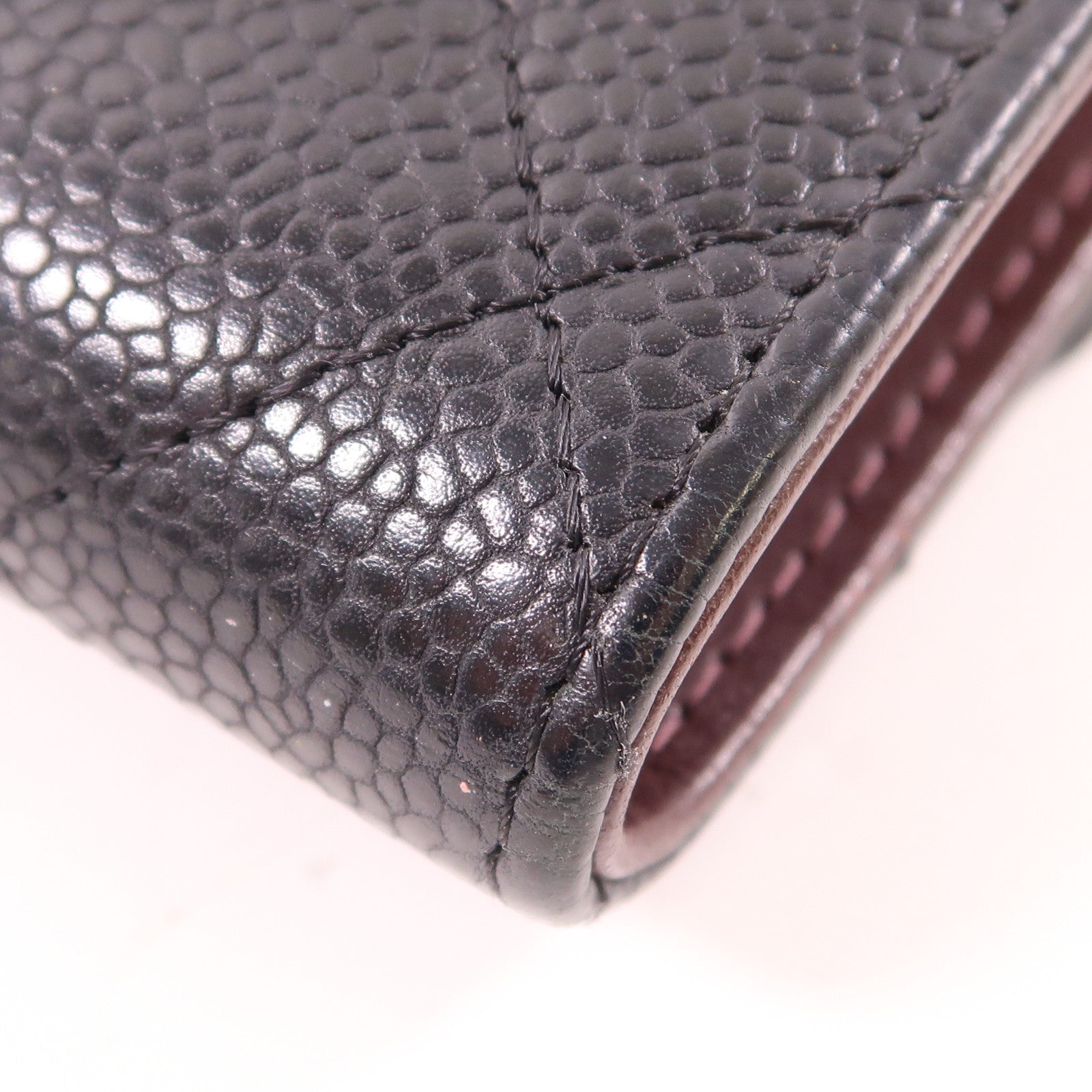 CHANEL 牛皮皮革Wallet銀扣錢包