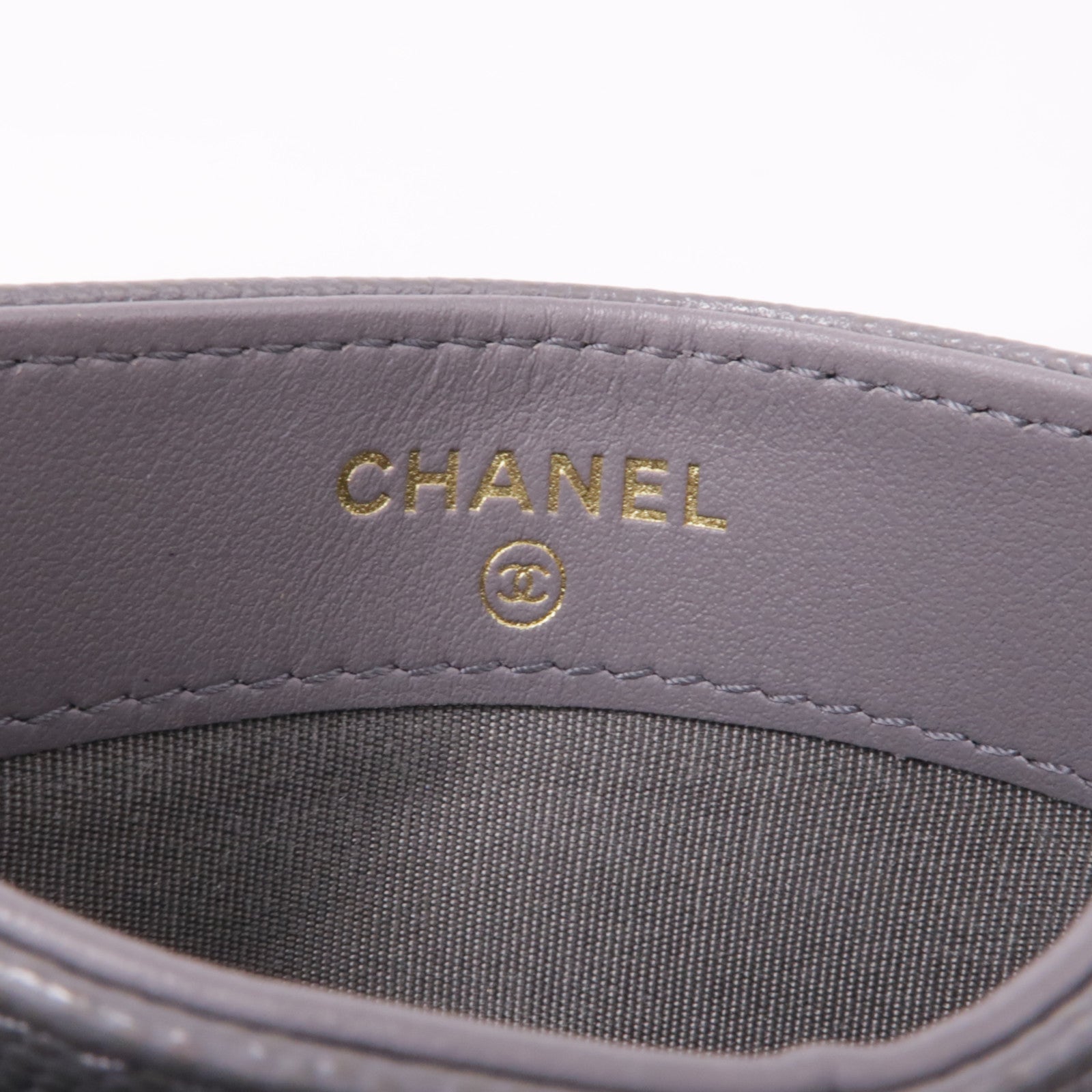 CHANEL 牛皮皮革Card Case金扣卡片套
