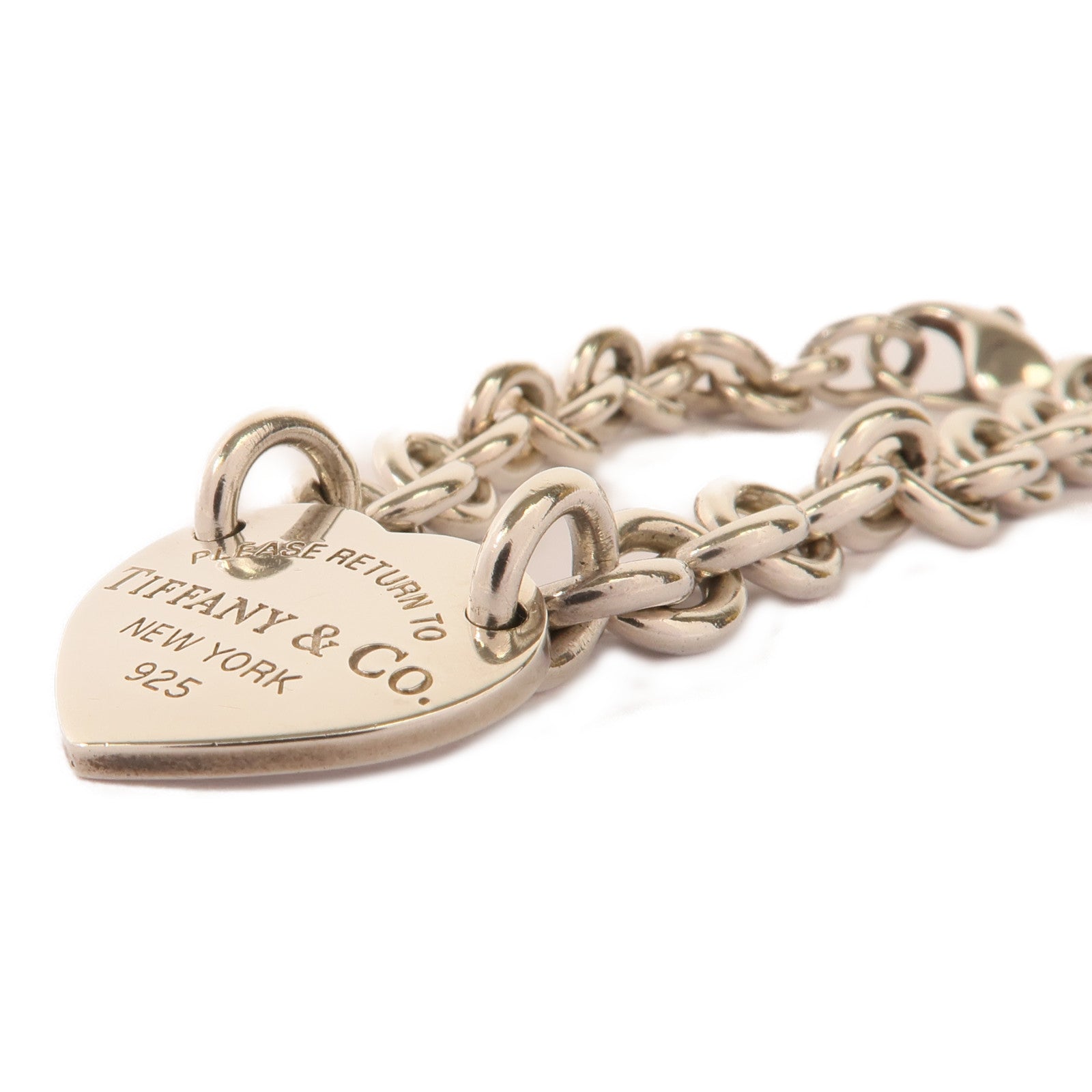 TIFFANY＆CO 925純銀Return To Tiffany Heart Tag Bracelet手鏈