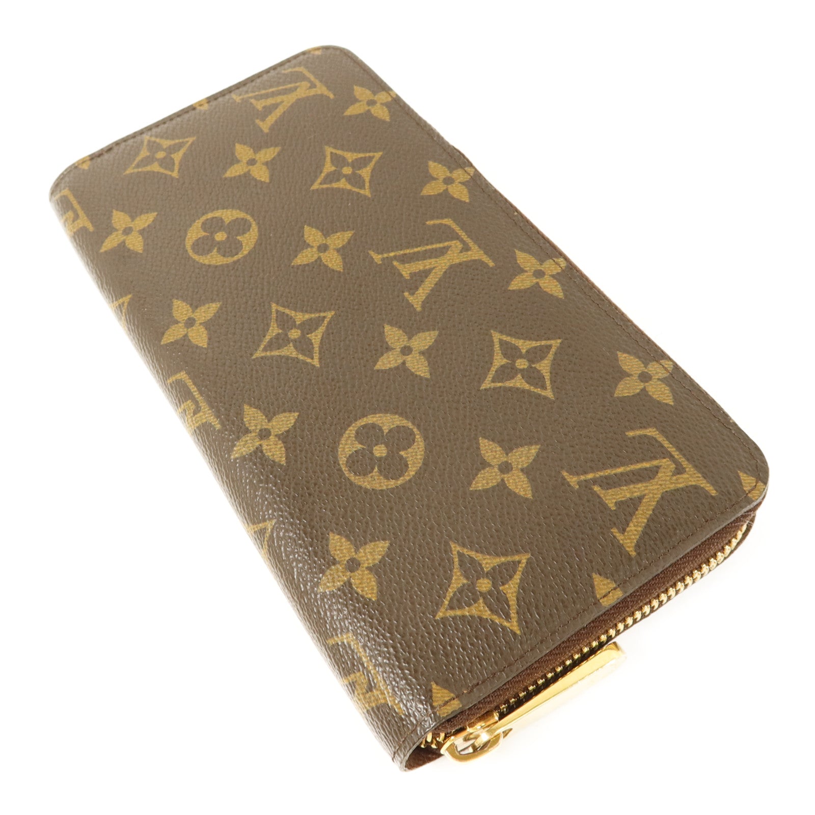 LOUIS VUITTON Monogram Long Round Wallet金扣長錢包