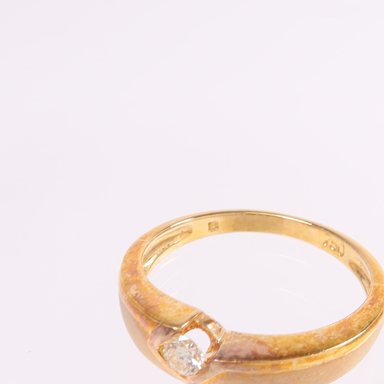 JEWELRY 【激減優惠】18K黃金Diamond Ring鑽石戒指US#6.5