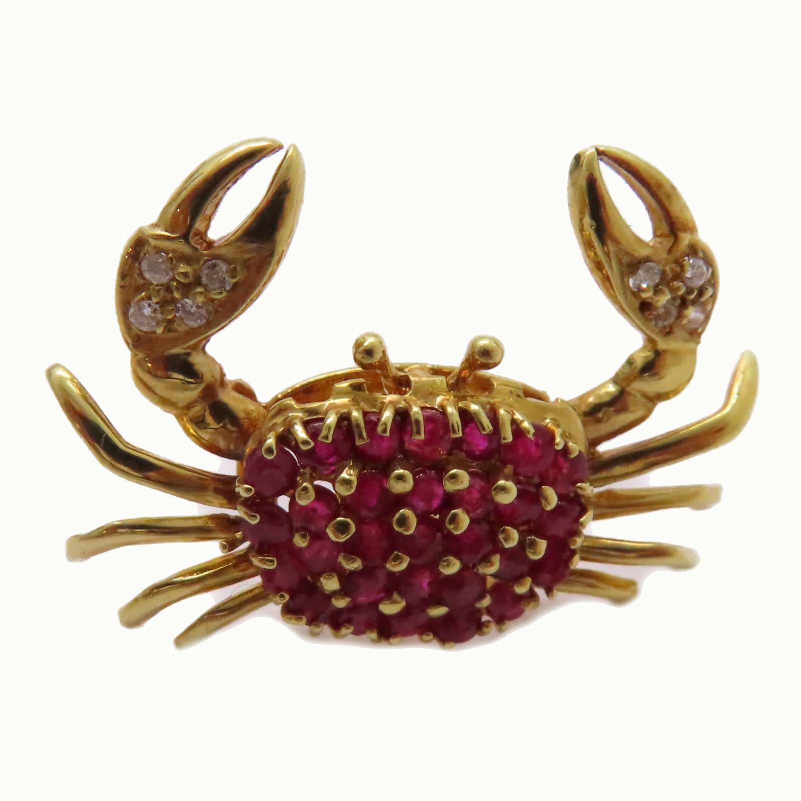 JEWELRY 18K黃金Ruby Necktie Pin紅寶石領帶別針紅色