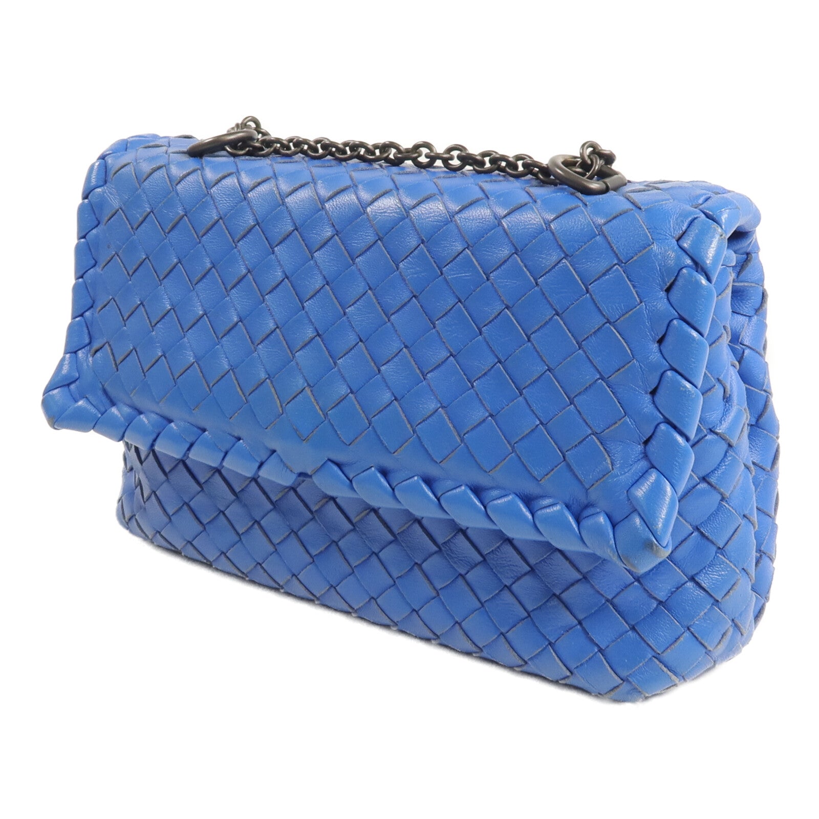 BOTTEGA VENETA 織紋皮革Chain Shoulder鏈帶肩背袋