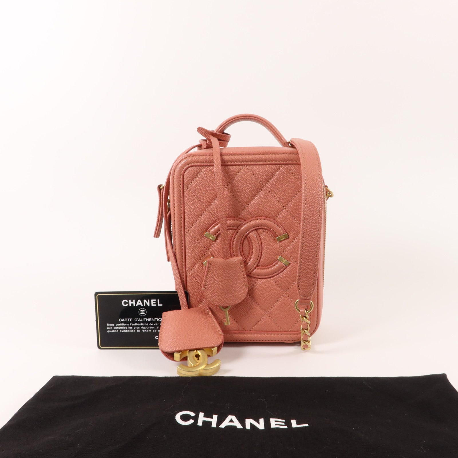 CHANEL 牛皮皮革2 Way Shoulder Bag手挽肩背兩用袋