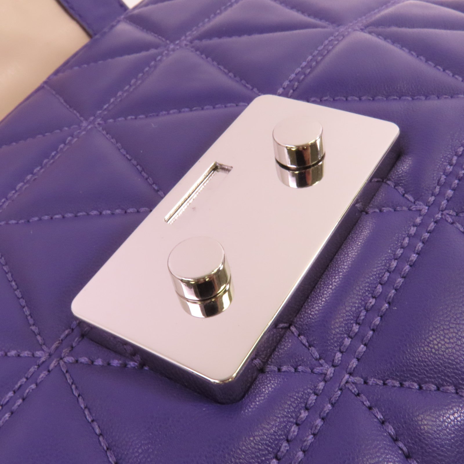 Michael Kors 羊皮皮革Chain Shoulder Bag銀扣鏈帶肩背袋