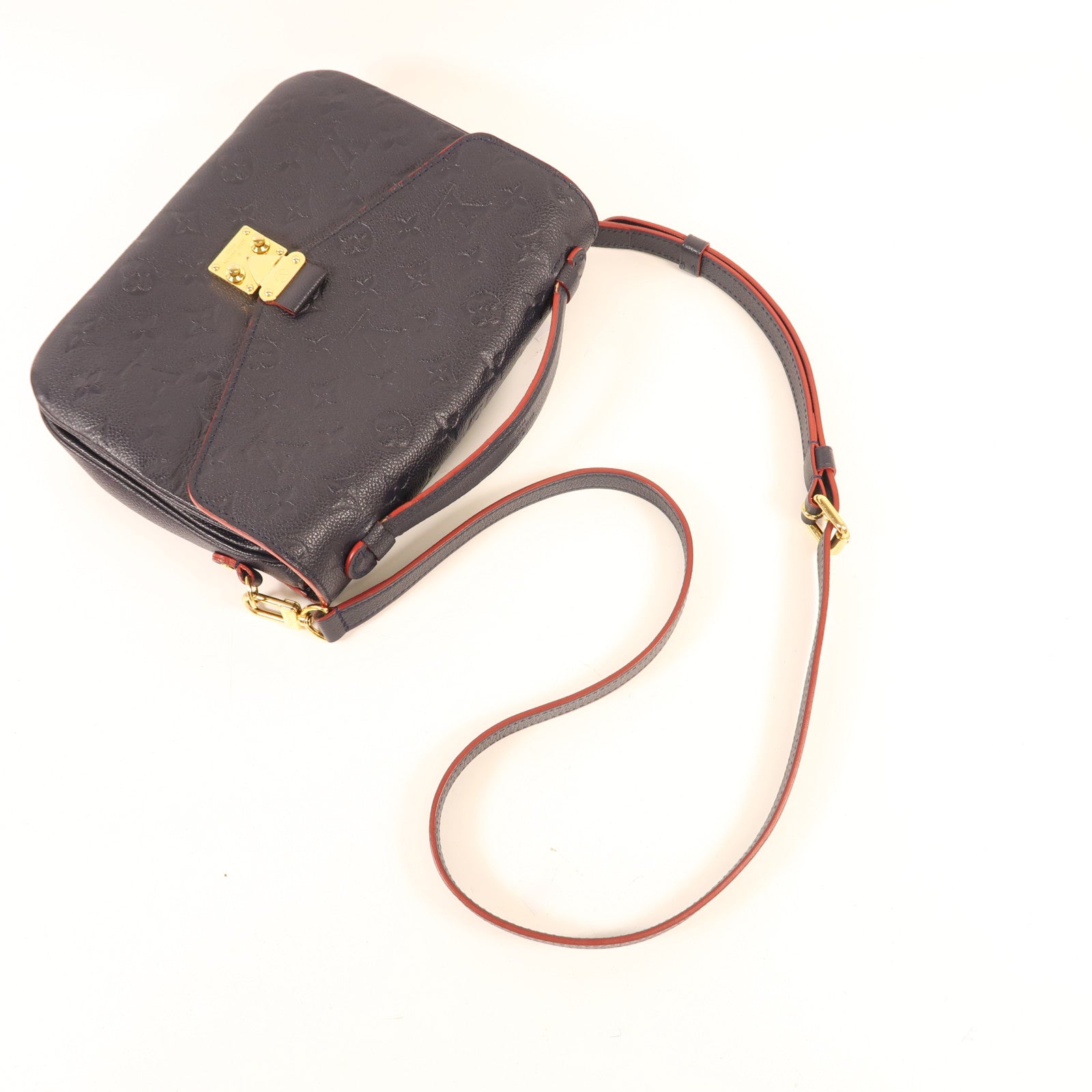 LOUIS VUITTON Monogram Empreinte Pochette Metis金扣手挽肩背兩用袋