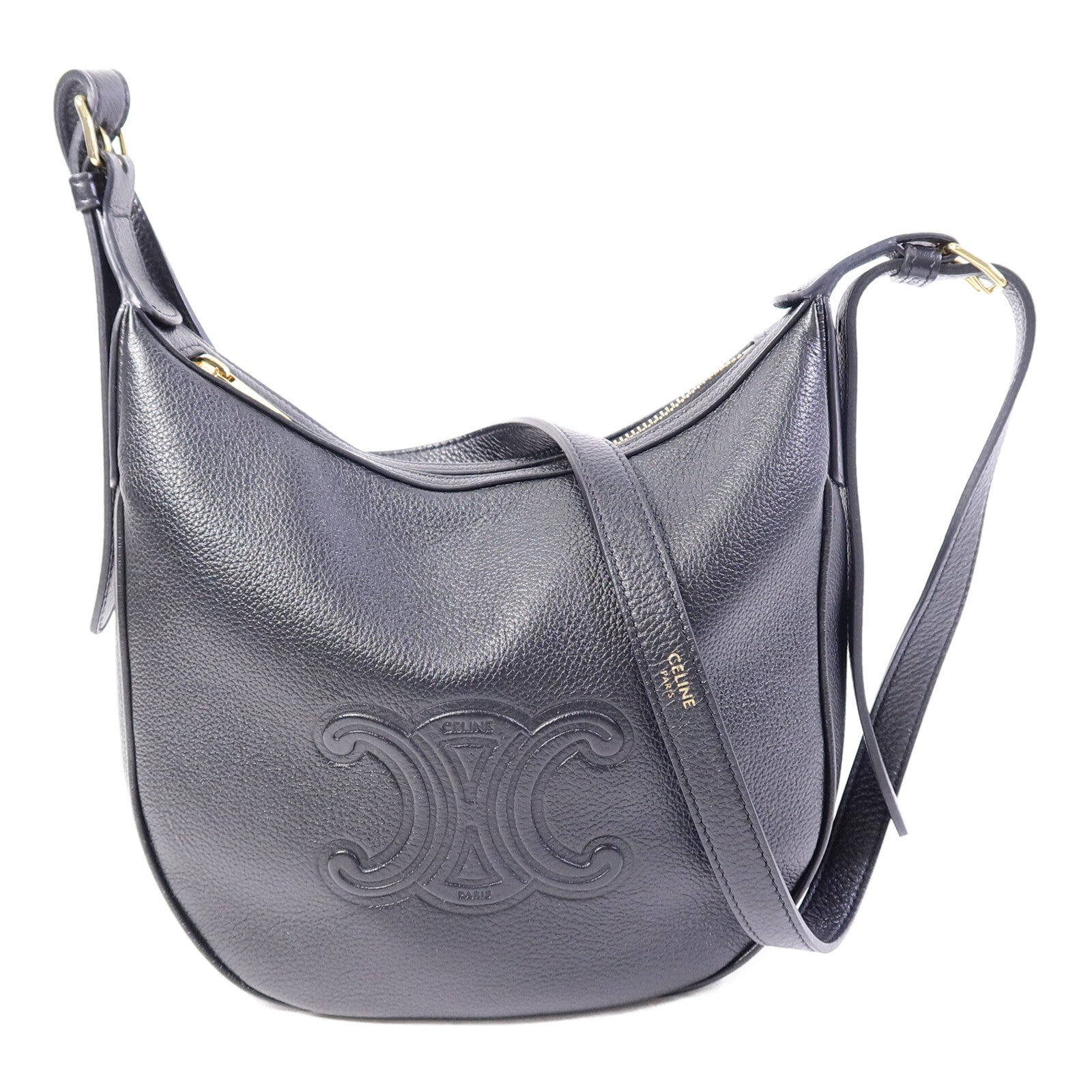 CELINE 牛皮皮革Heloise Triomphe肩背袋