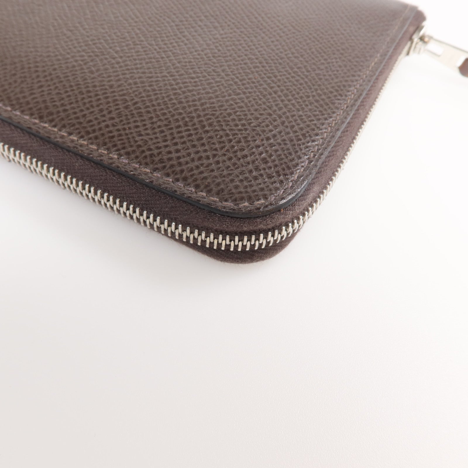 HERMES Epsom皮革Silk In Long Wallet 銀扣長錢包