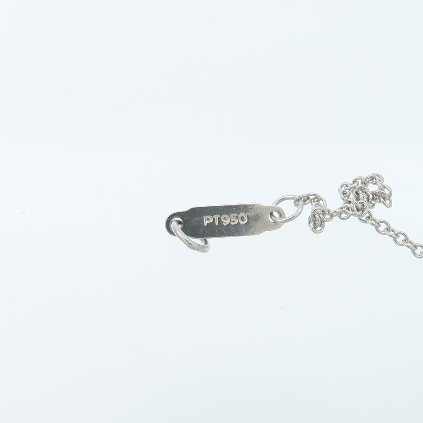 TIFFANY＆CO PT950鉑金Diamond Heart Pendant鑽石項鍊