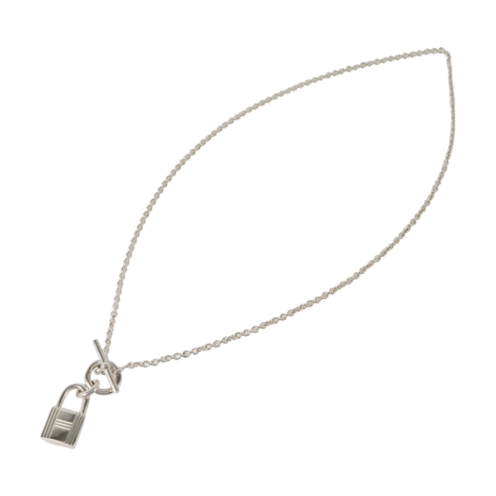 HERMES 925純銀Kelly Cadenas Pendant Necklace項鏈