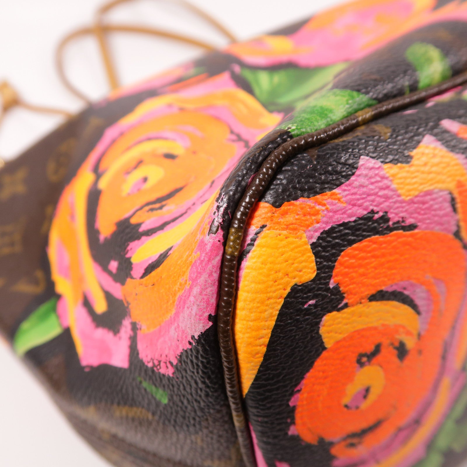 LOUIS VUITTON Monogram Rose Tote Neverfull MM金扣肩背袋