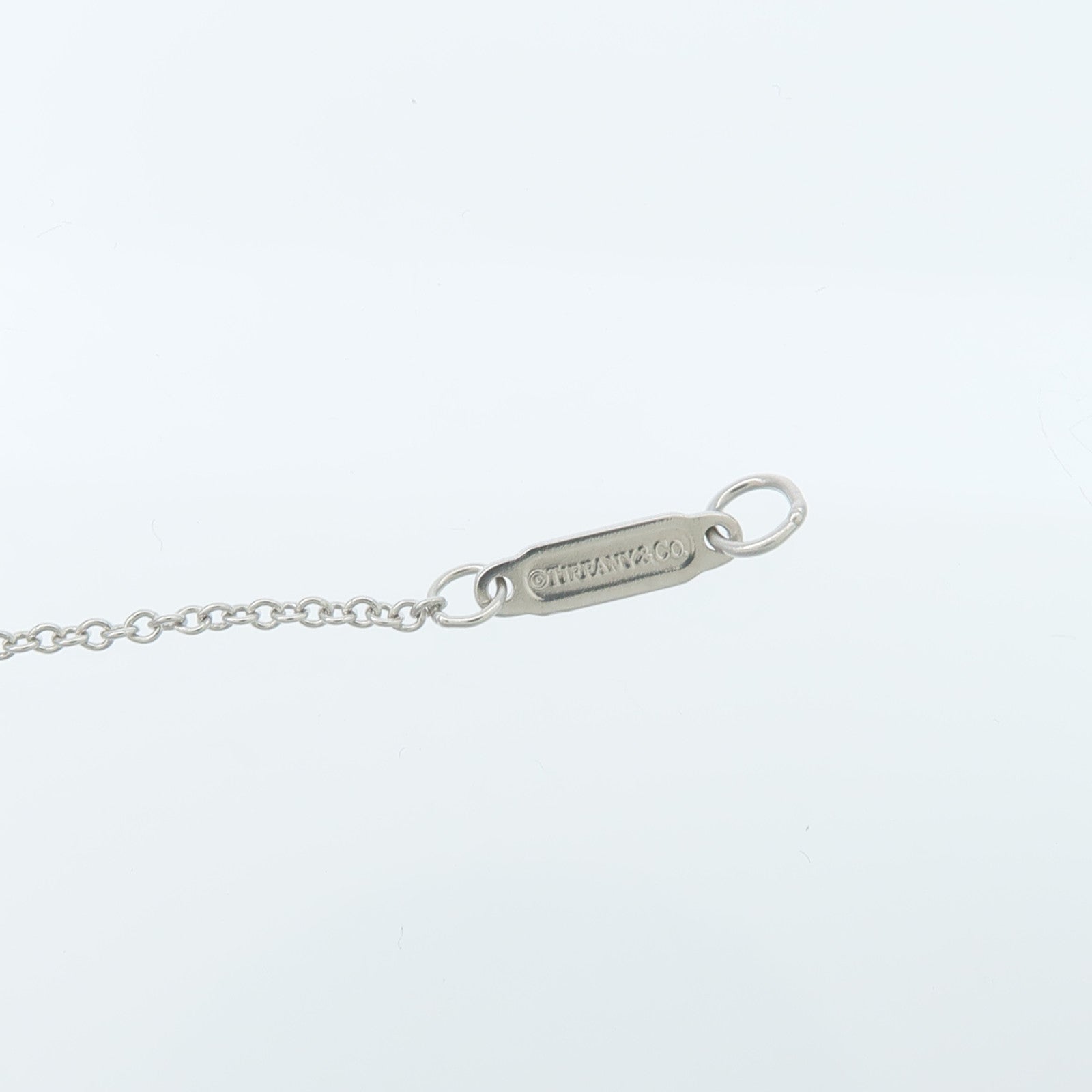 TIFFANY＆CO PT950鉑金Diamond Heart Pendant鑽石項鍊