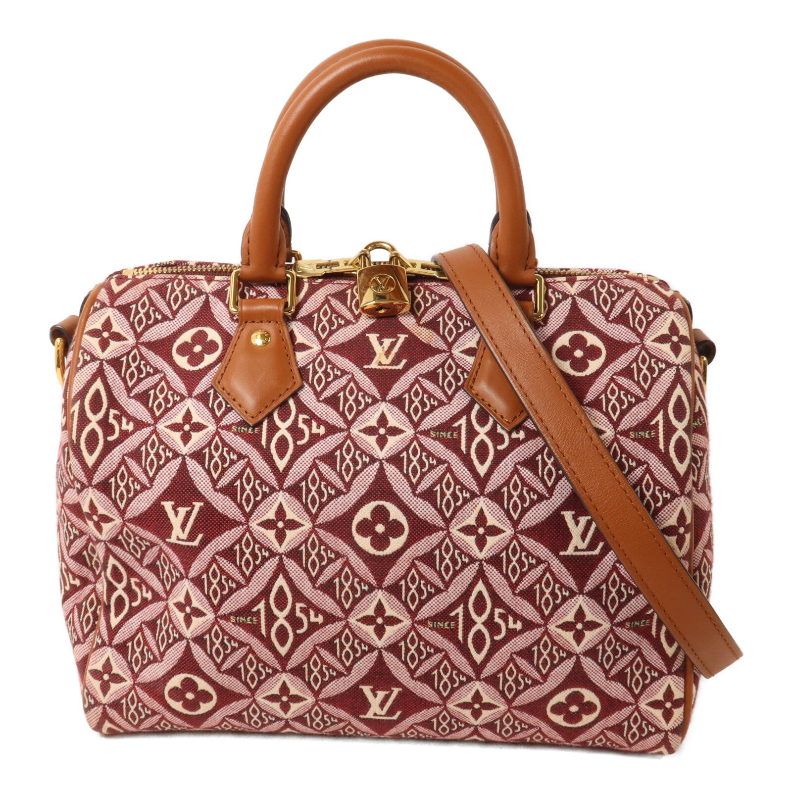 LOUIS VUITTON Monogram Jacquard Since 1854 Speedy Bandouliere 25手挽肩背兩用袋