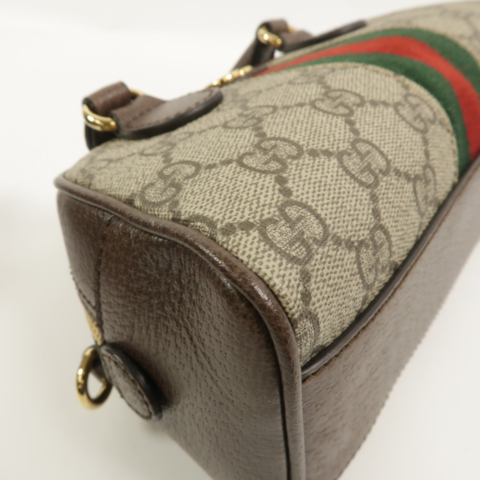 GUCCI 塗層帆布Boston Bag手挽肩背兩用袋