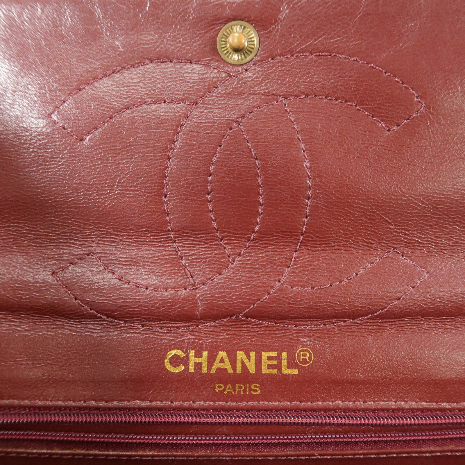 CHANEL 羊皮皮革Paris Limited Edition Vintage Flap Bag鏈帶肩背袋