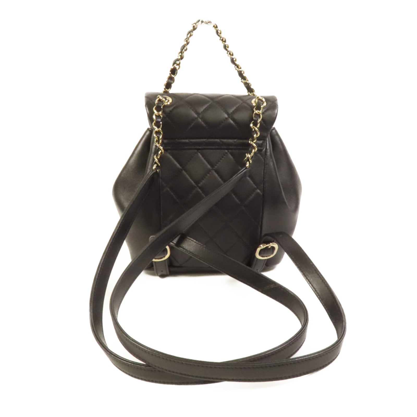 CHANEL 【激減優惠】牛皮皮革Duma Backpack金扣背包