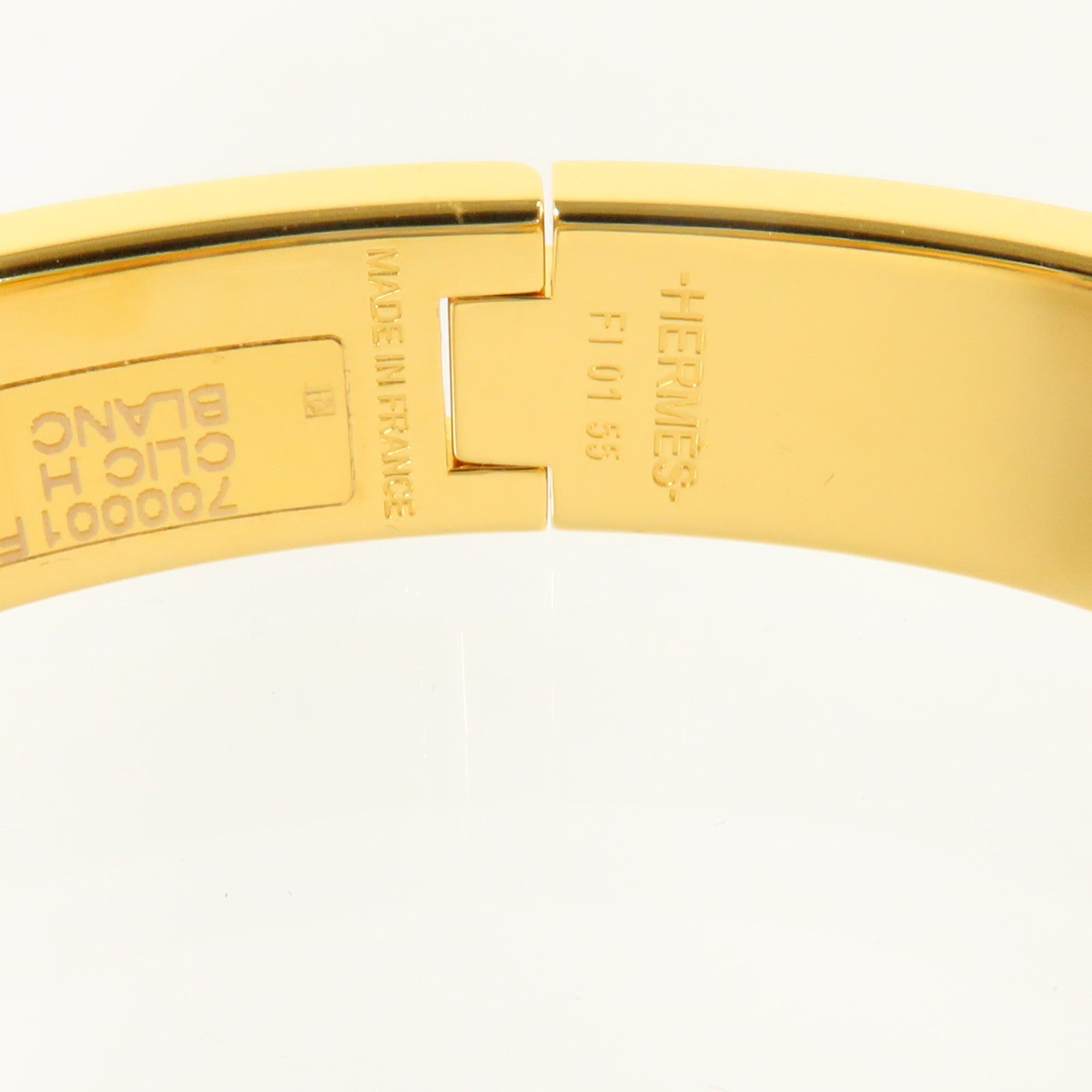 HERMES 金屬/琺瑯Clic H Bracelet金扣手鏈
