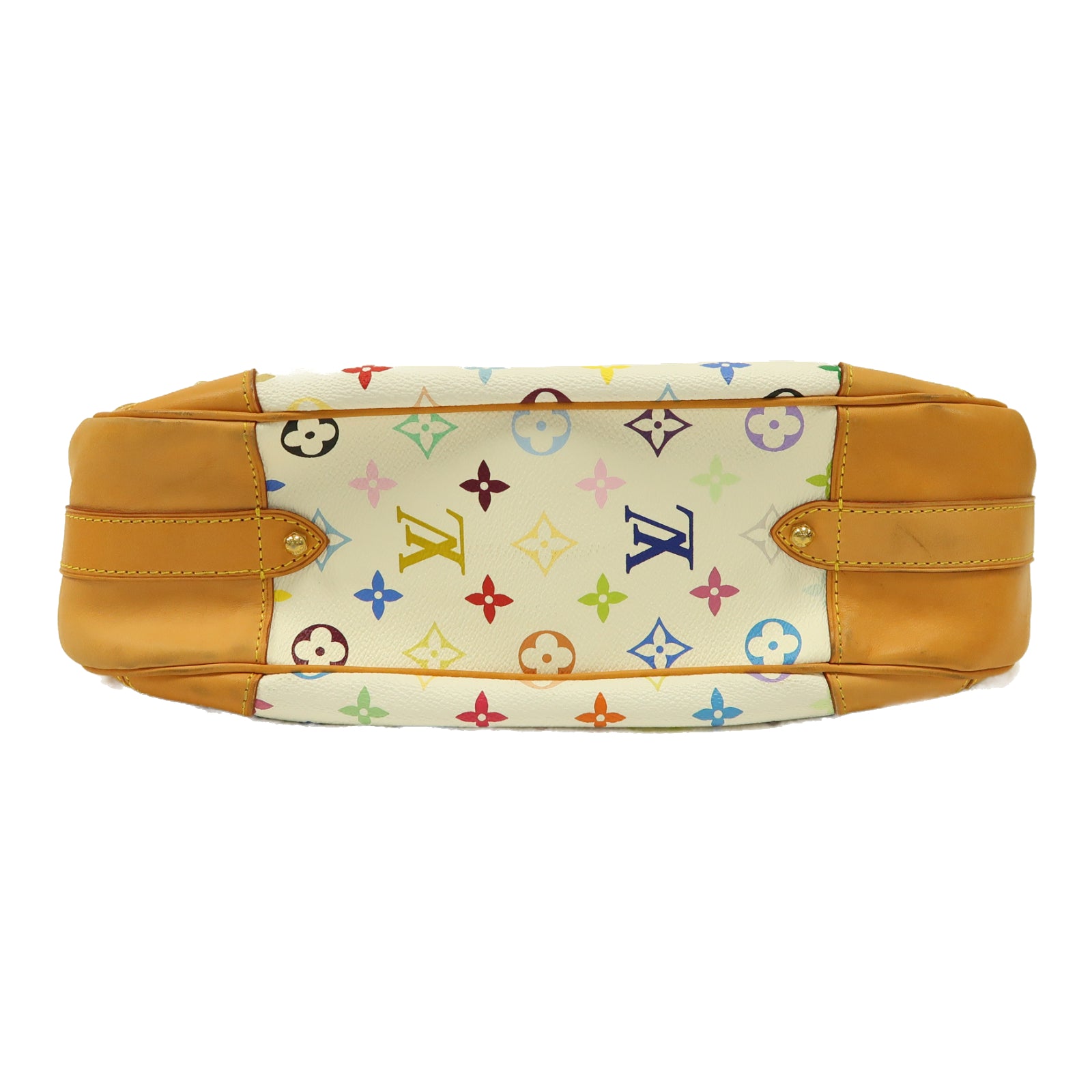 LOUIS VUITTON Monogram Multicolor Greta金扣肩背袋彩色/白色