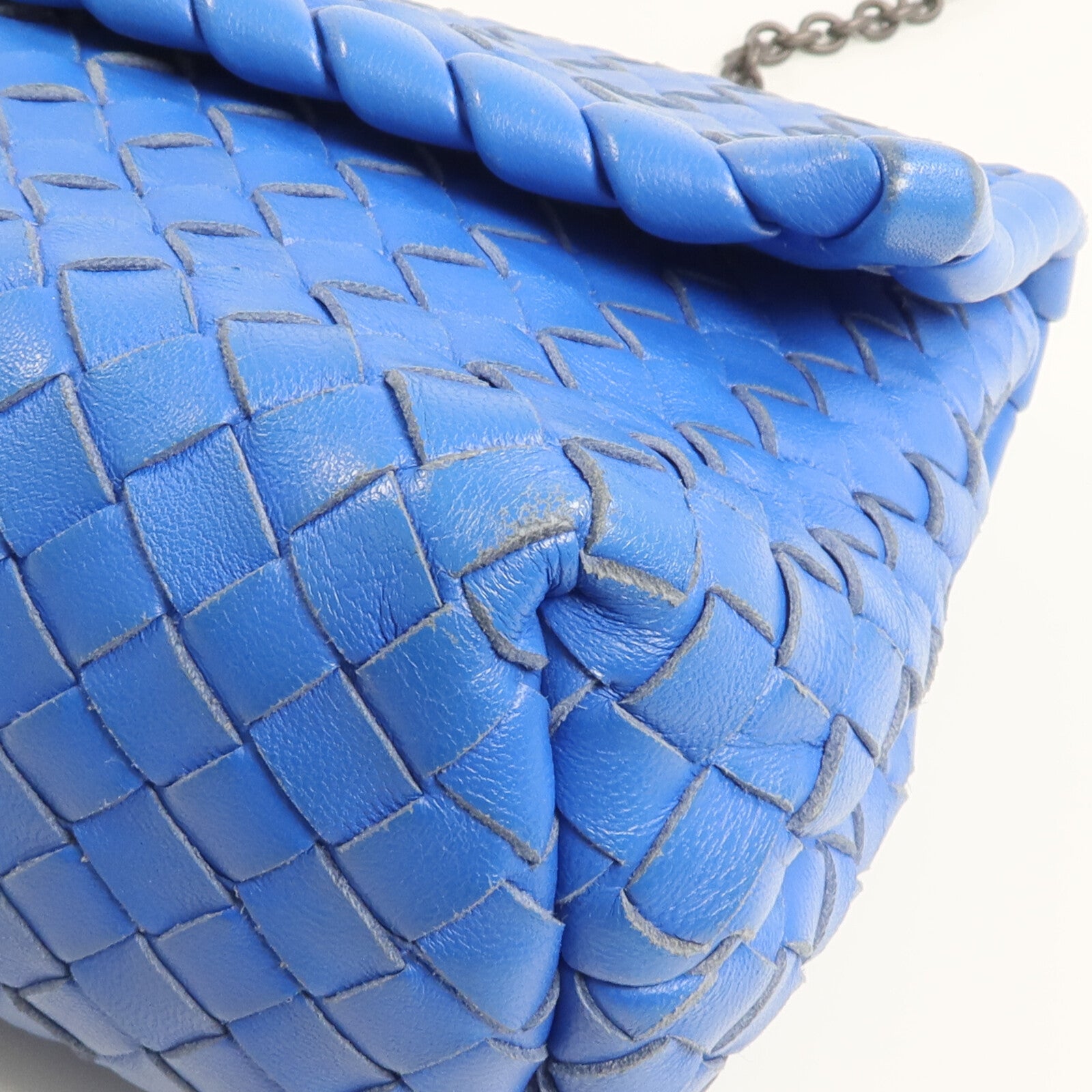 BOTTEGA VENETA 織紋皮革Chain Shoulder鏈帶肩背袋