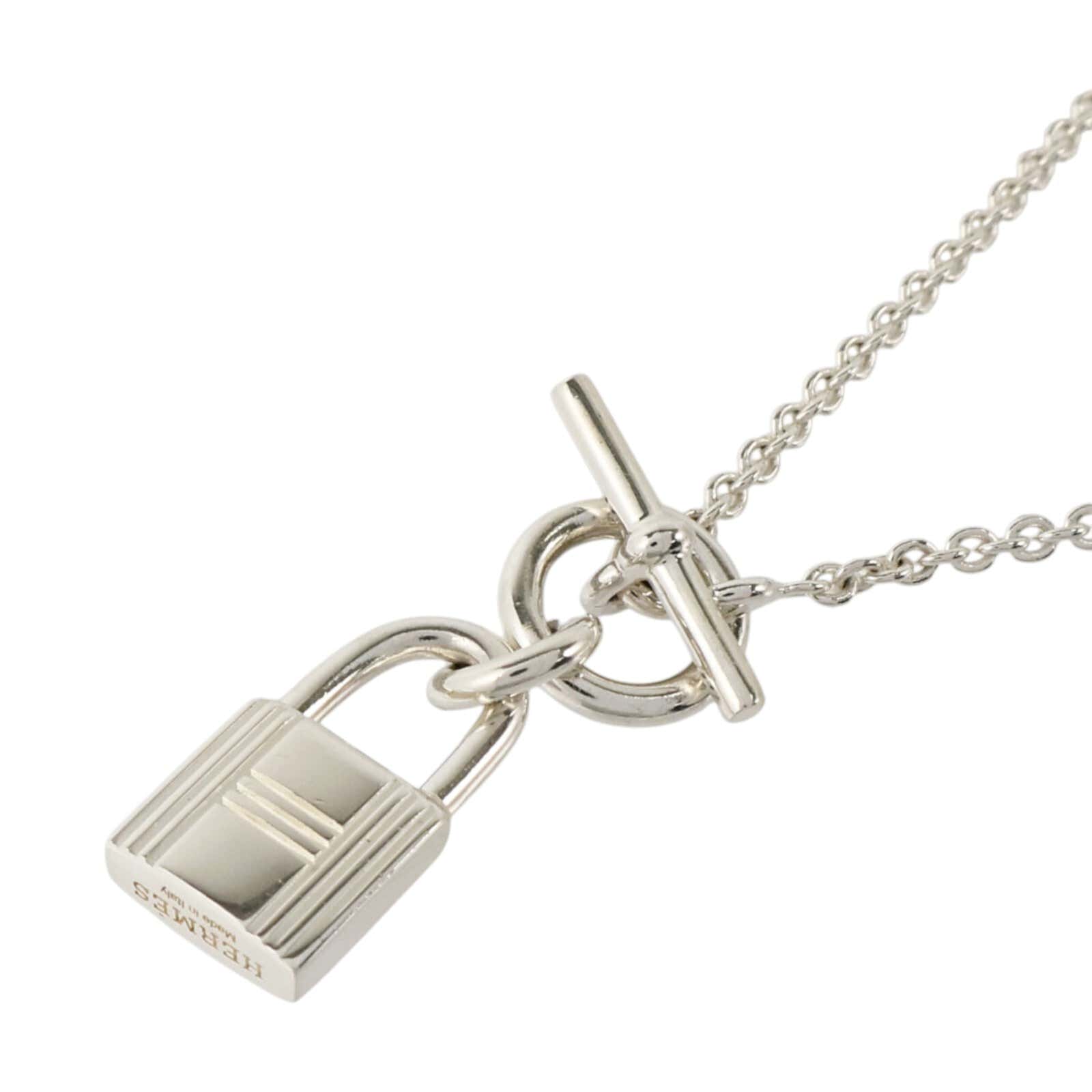 HERMES 925純銀Kelly Cadenas Pendant Necklace項鏈