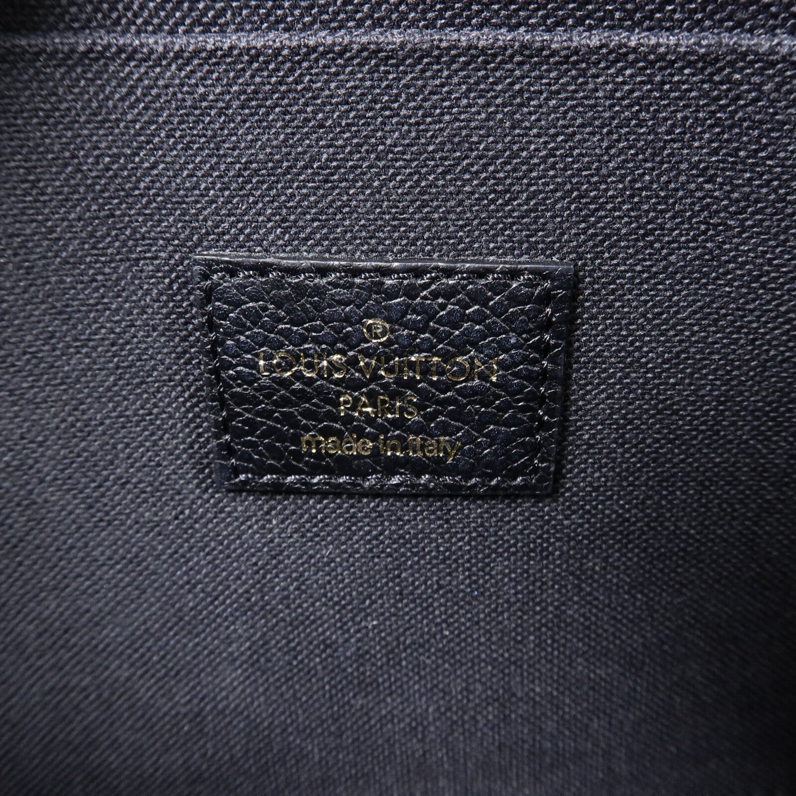 LOUIS VUITTON Monogram Empreinte Felicie Pochette 金扣鏈帶肩背袋