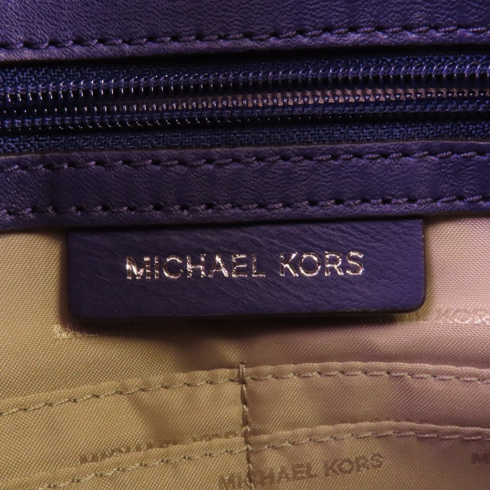 Michael Kors 羊皮皮革Chain Shoulder Bag銀扣鏈帶肩背袋