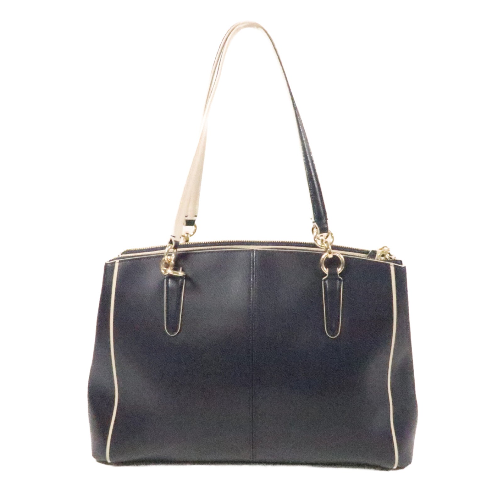 COACH 牛皮皮革2 Way Shoulder Bag金扣手挽肩背兩用袋