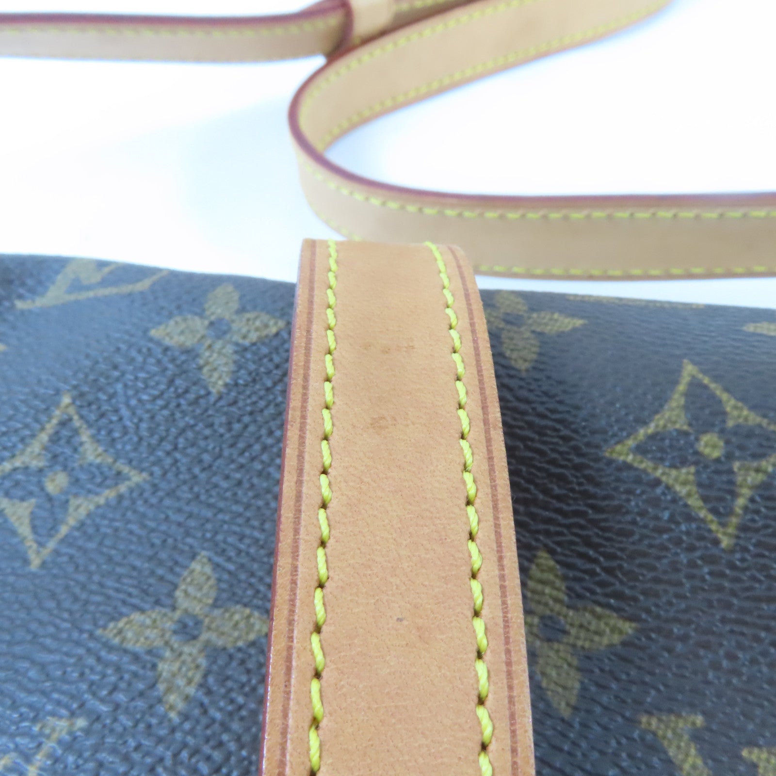 LOUIS VUITTON Monogram Saumur 30金扣肩背袋啡色