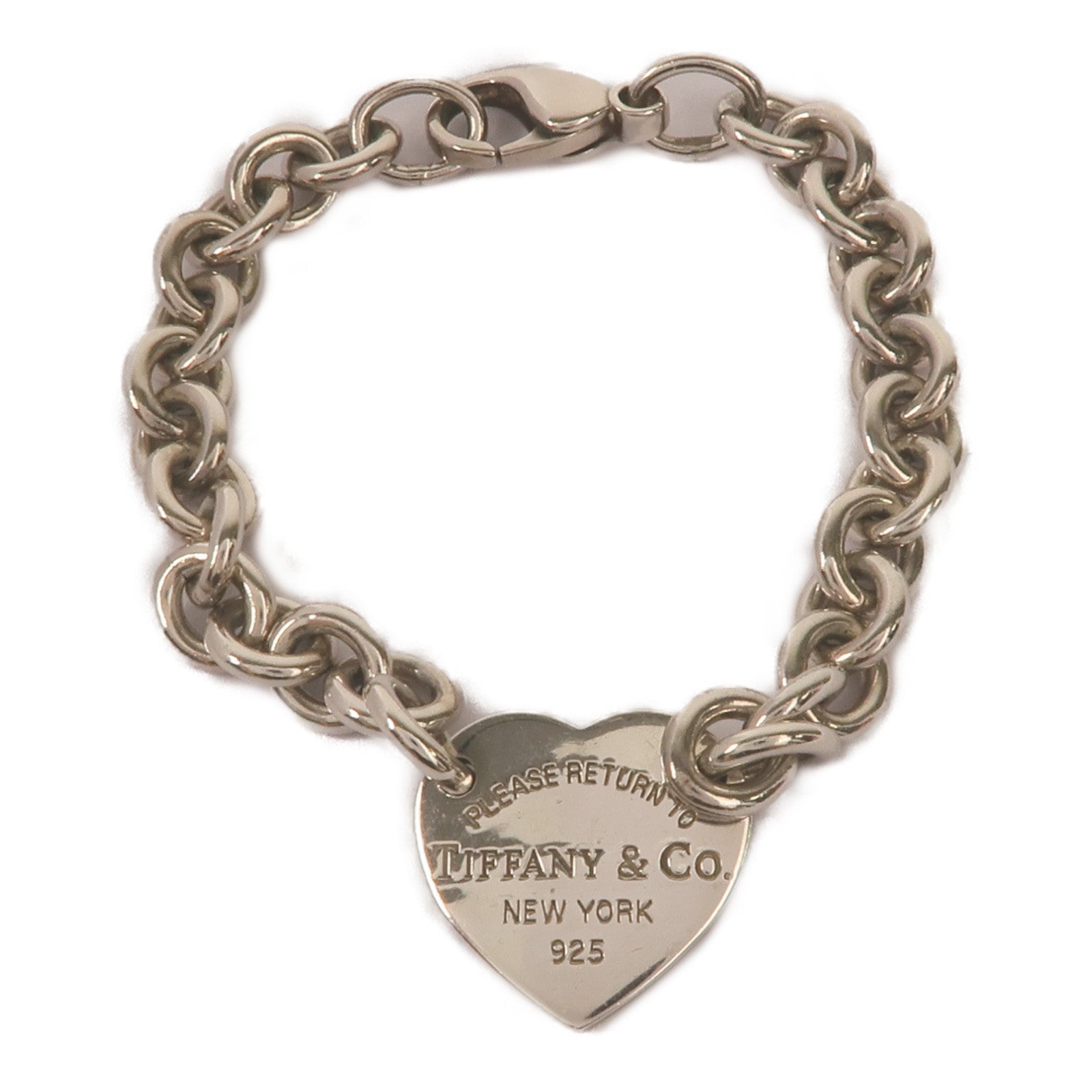 TIFFANY＆CO 925純銀Return To Tiffany Heart Tag Bracelet手鏈