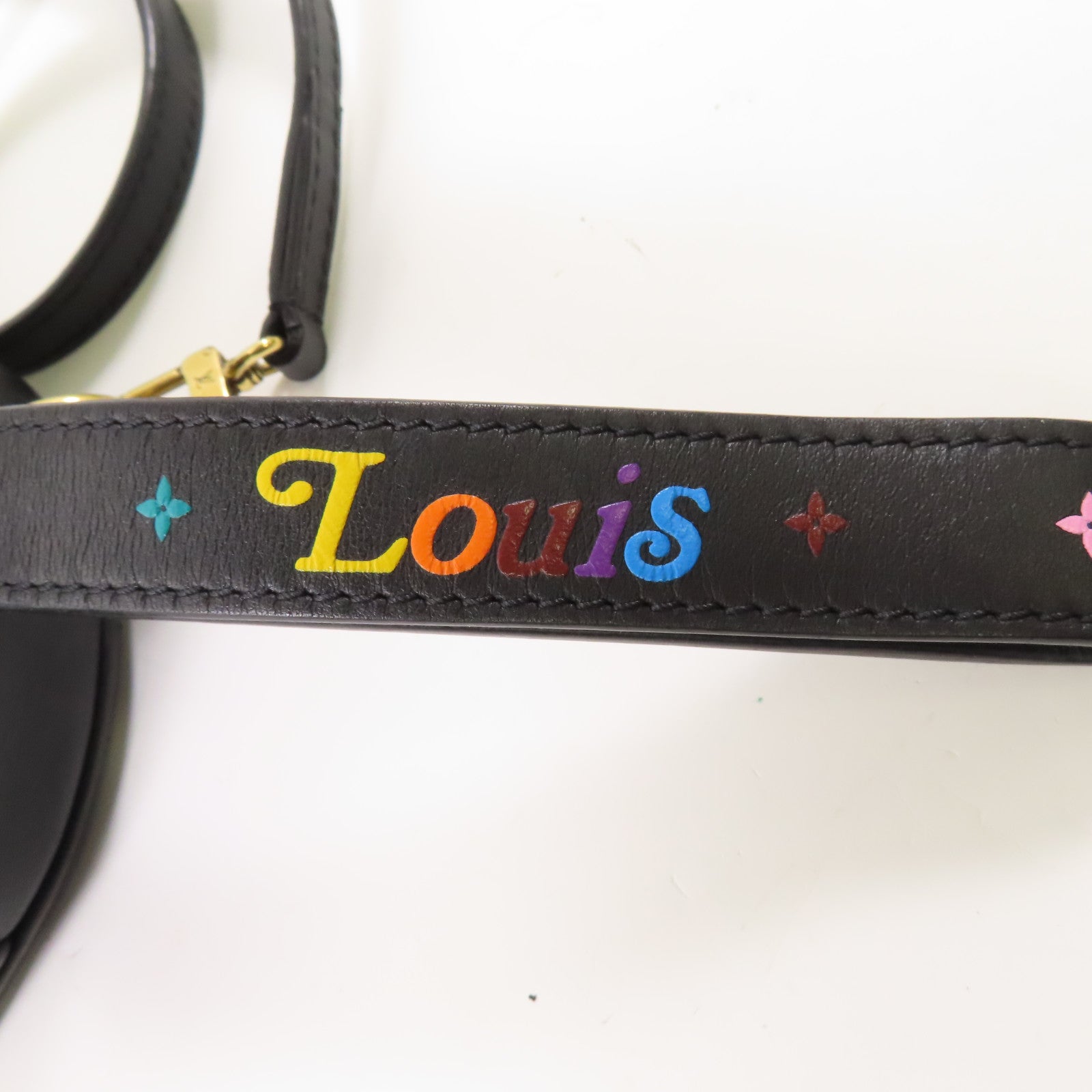 LOUIS VUITTON 牛皮皮革New Wave Heart Bag金扣肩背袋黑色