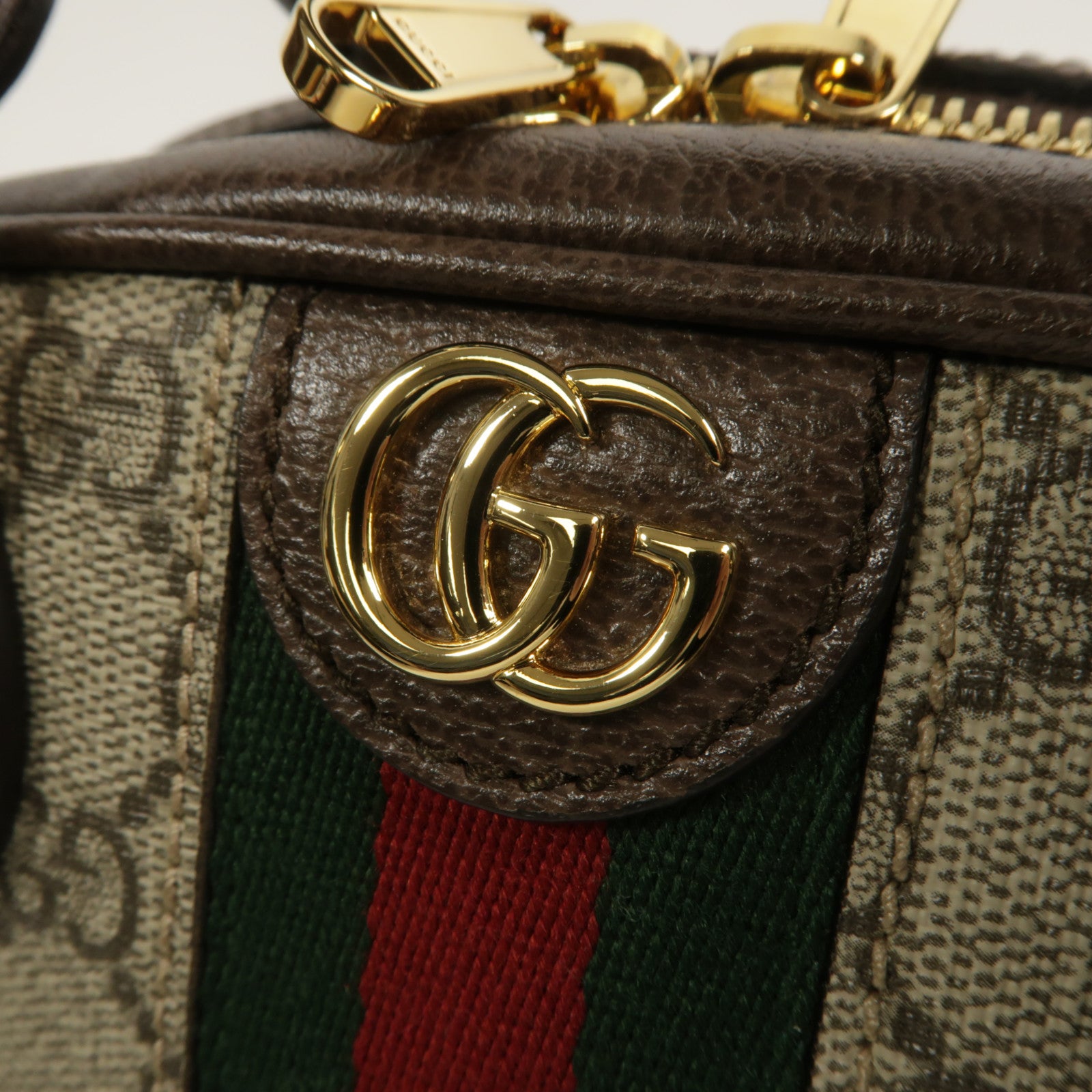 GUCCI 塗層帆布Boston Bag手挽肩背兩用袋