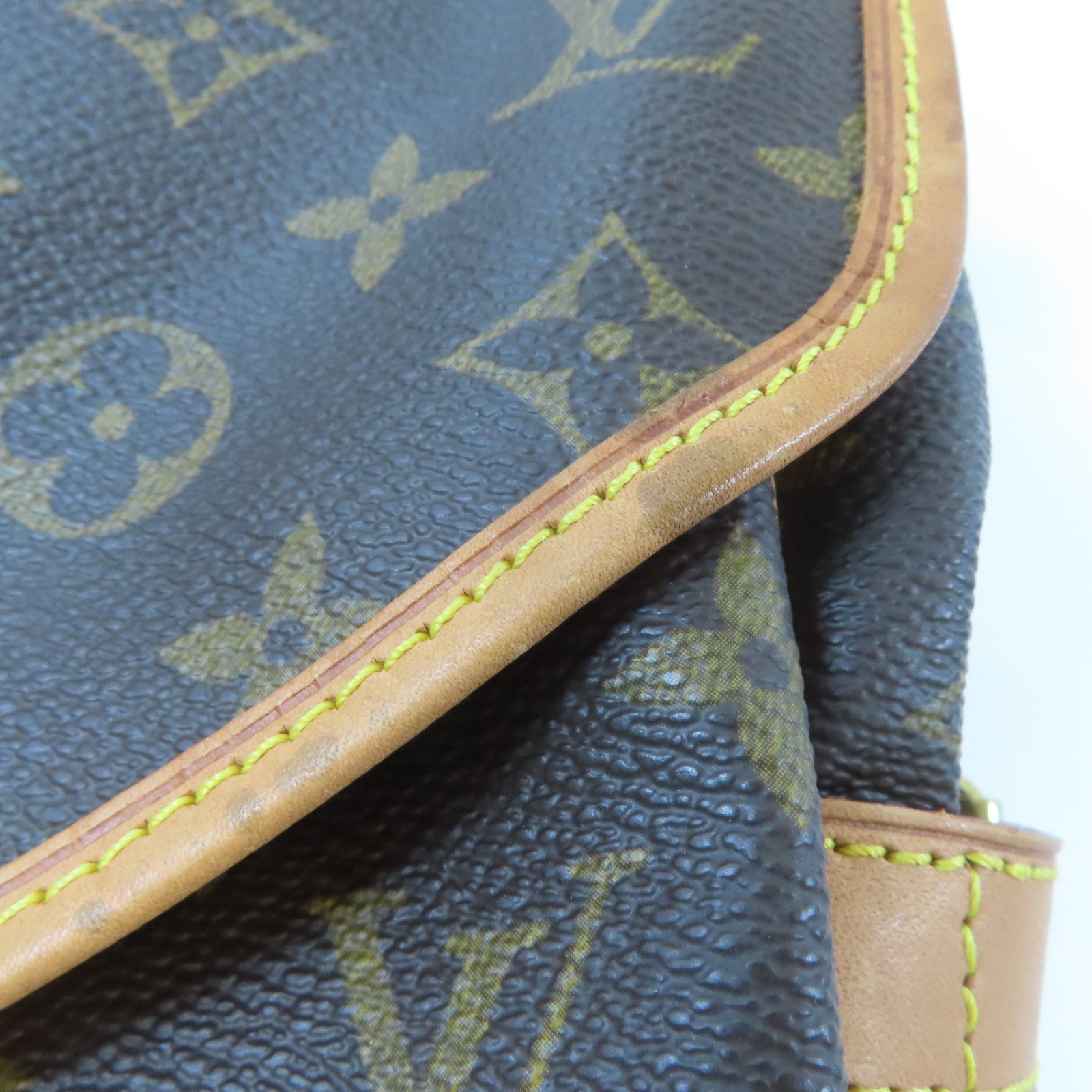 LOUIS VUITTON Monogram Saumur 30金扣肩背袋啡色