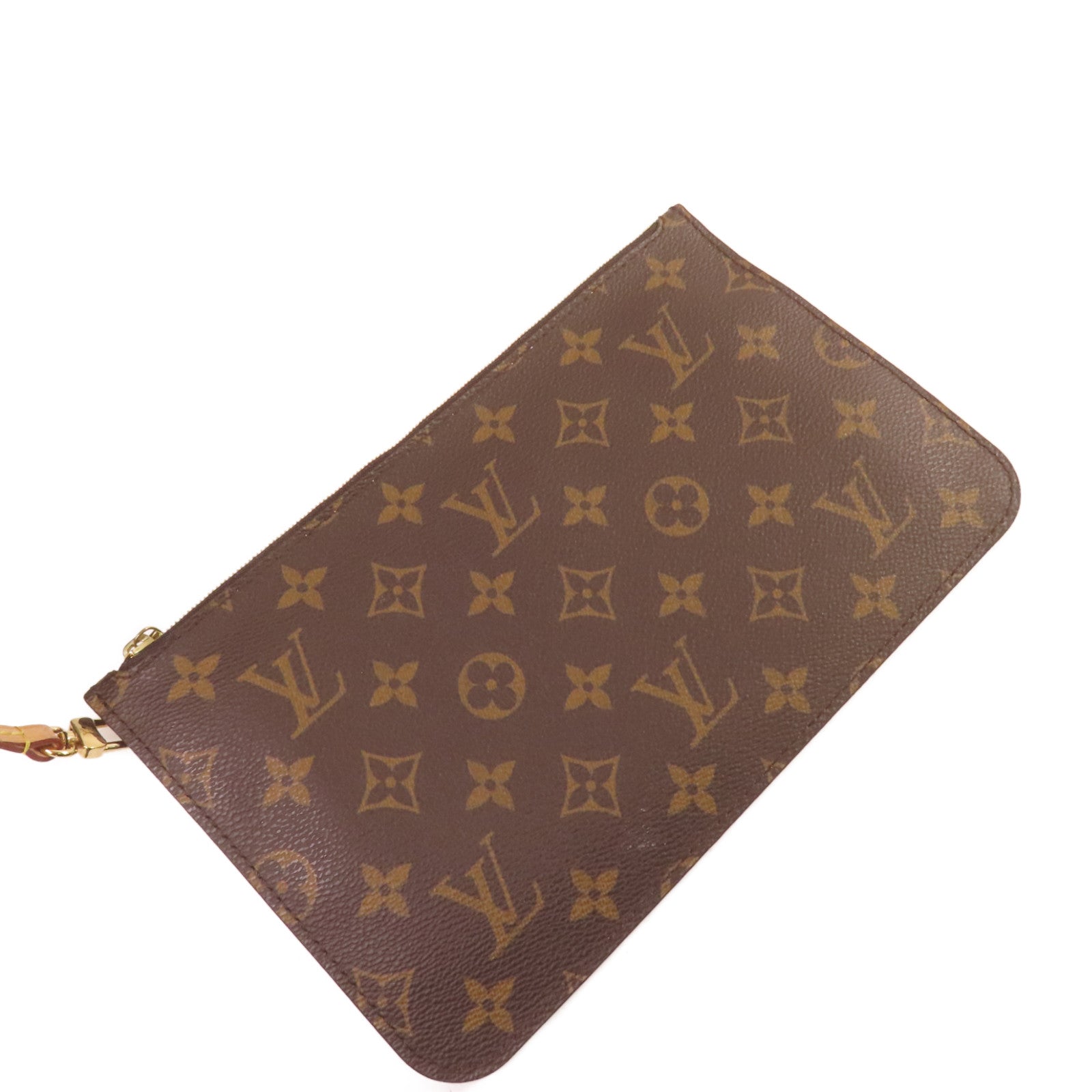LOUIS VUITTON Monogram Neverfull MM Tote Bag金扣肩背袋啡色/酒紅色