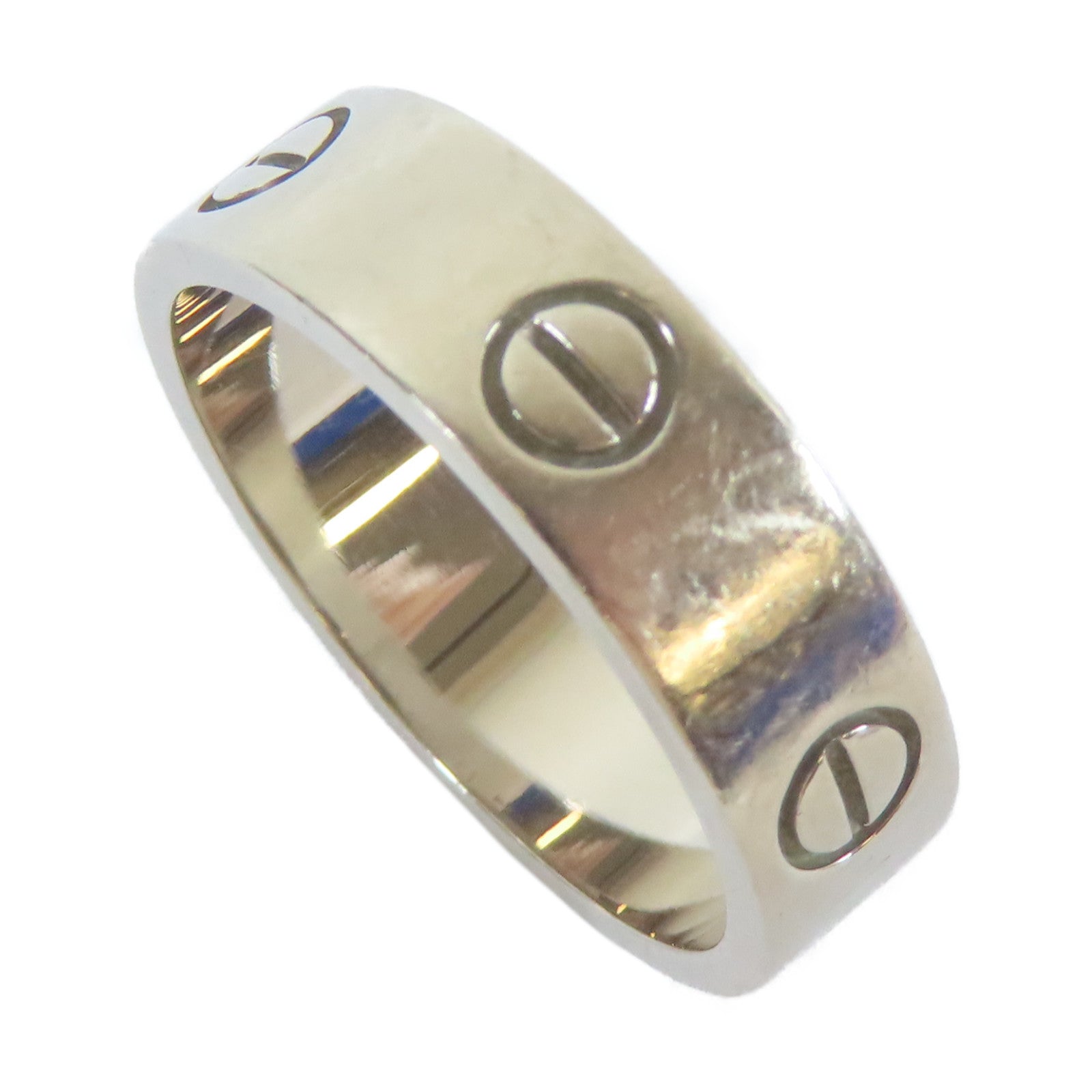 CARTIER 【激減優惠】18K白金Love Ring戒指Cartier#61/US#9