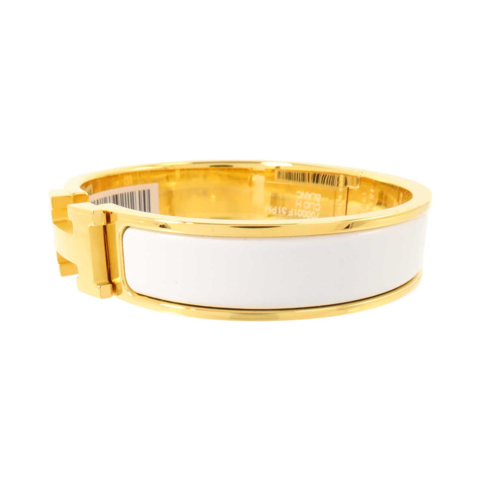 HERMES 金屬/琺瑯Clic H Bracelet金扣手鏈