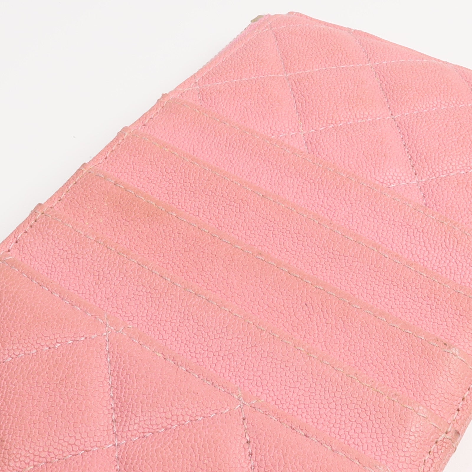 CHANEL 牛皮皮革Zipper Long Wallet金扣長錢包