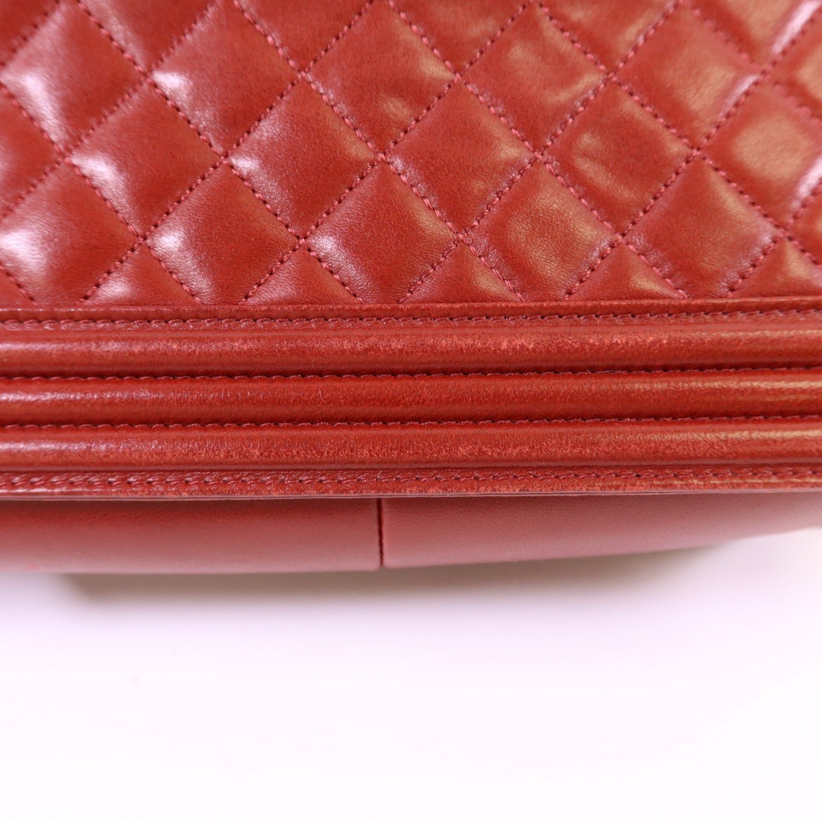 CHANEL 羊皮皮革Boy 25銀扣鏈帶肩背袋