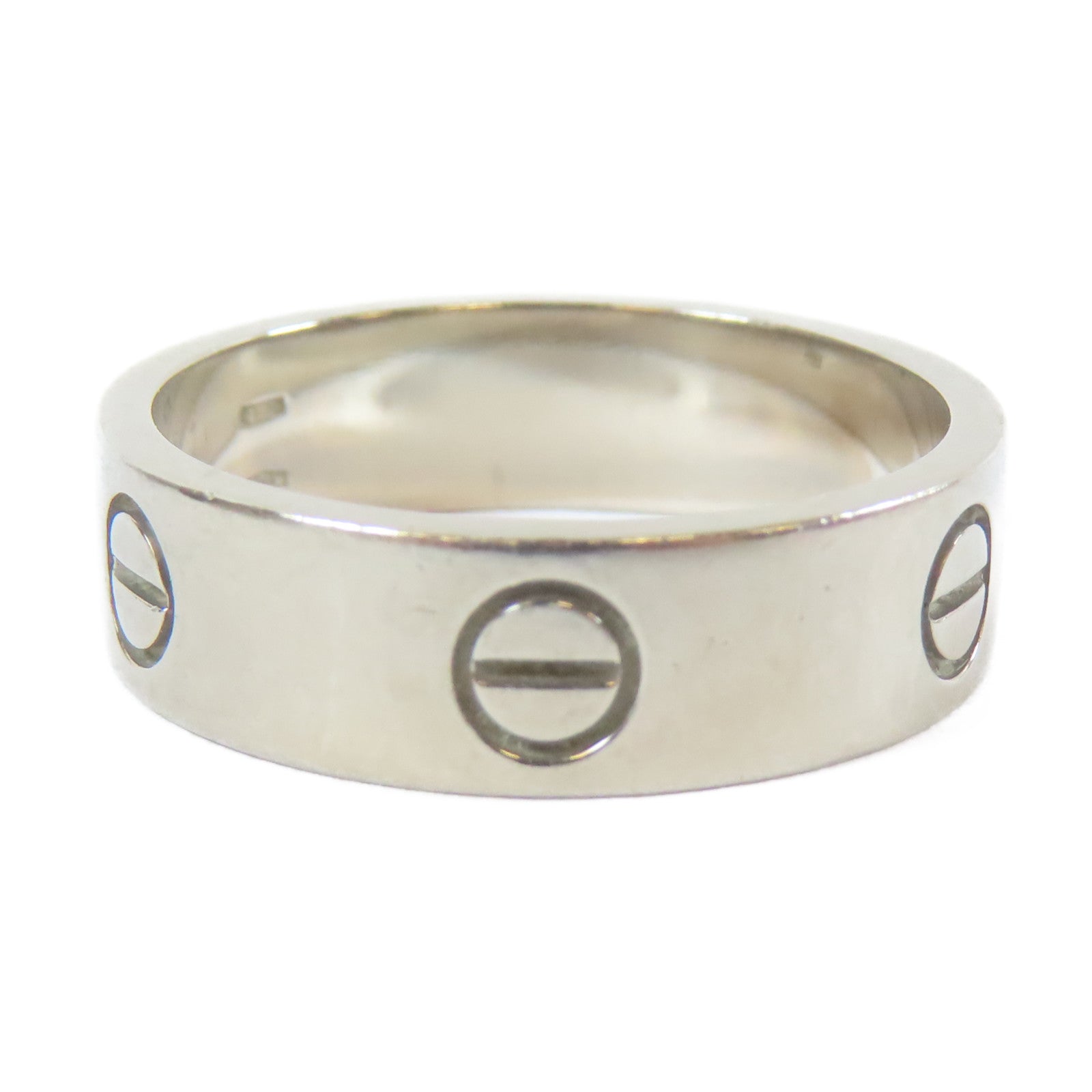 CARTIER 【激減優惠】18K白金Love Ring戒指Cartier#61/US#9