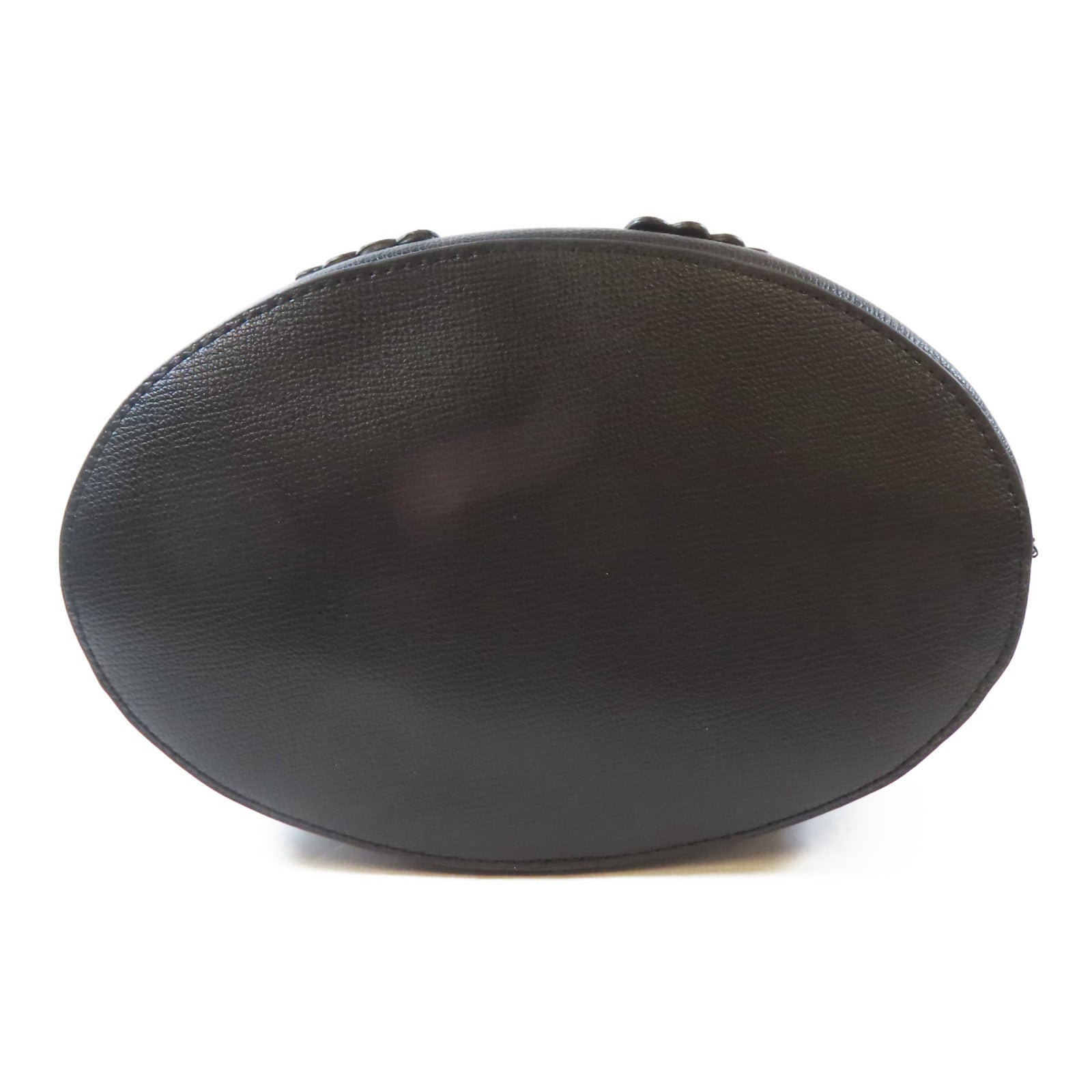 KARL LAGERFELD 牛皮皮革Karl Lagerfeld 2 Way Bucket Bag銀扣手挽肩背兩用袋黑色
